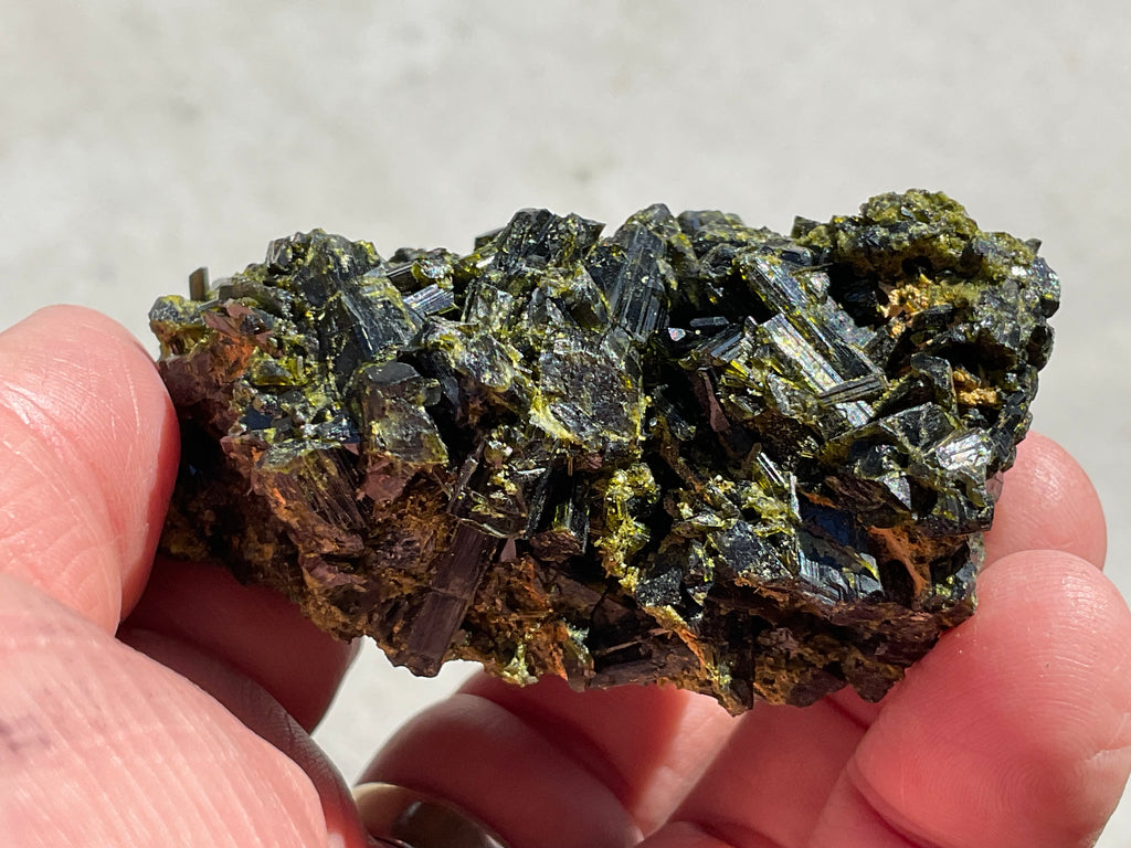 132g Dark Epidote Cluster 5A