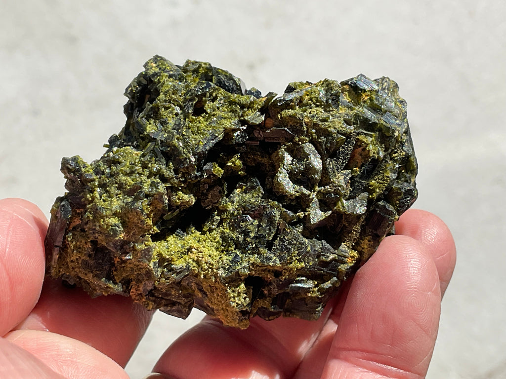 132g Dark Epidote Cluster 5A