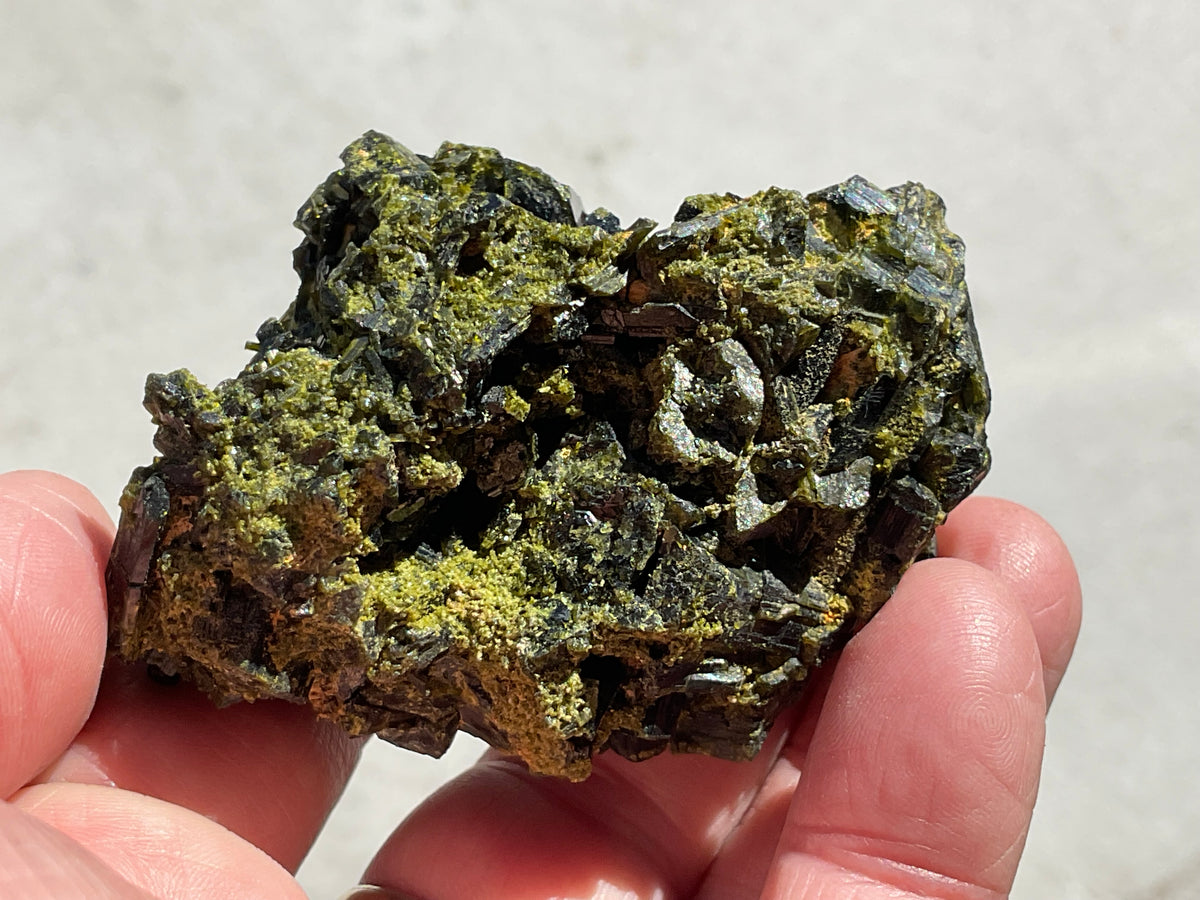 132g Dark Epidote Cluster 5A