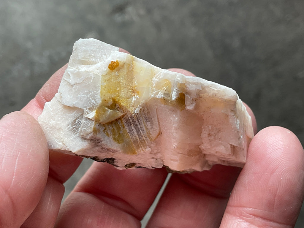42g Bornite and Copper Minerals on Calcite Specimen D