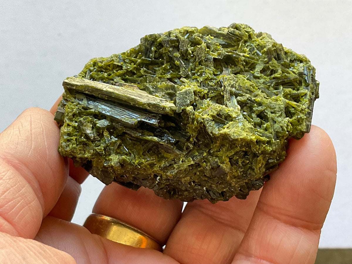 114g Dark Epidote Cluster 5B