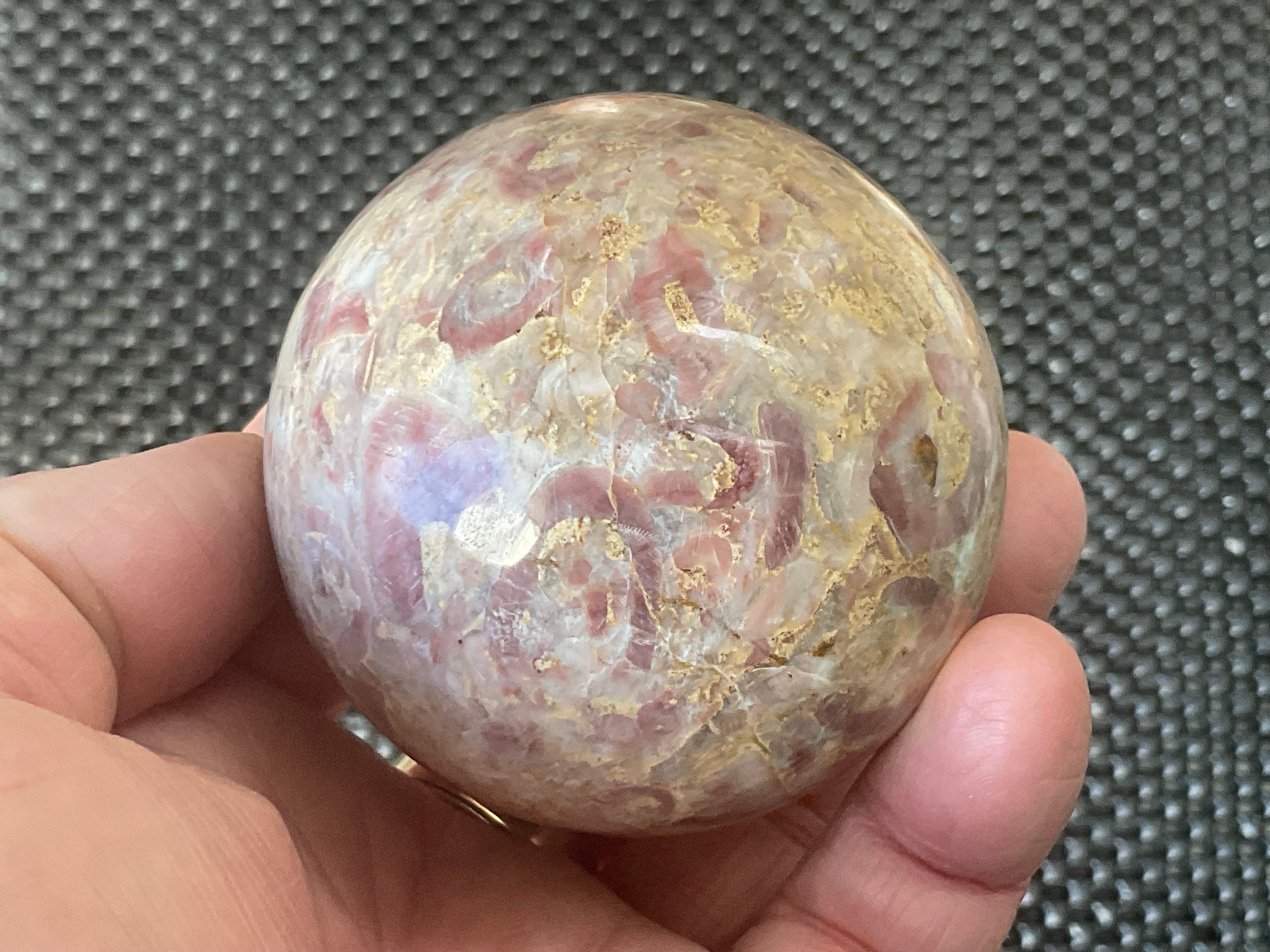 375g Strawberry Jasper Sphere 2B