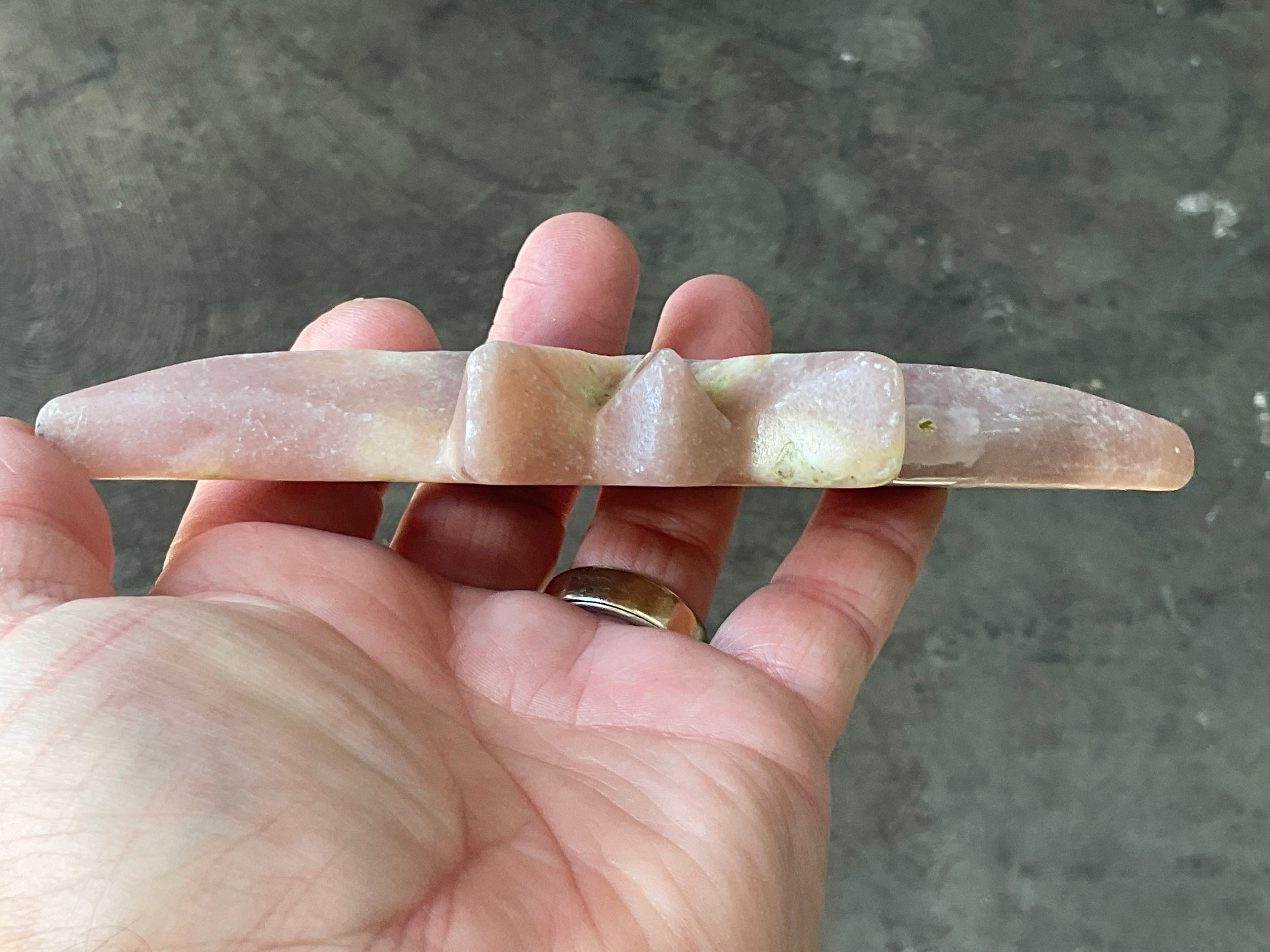 144g Jasper Polaris Carving with Custom Wooden Stand 4