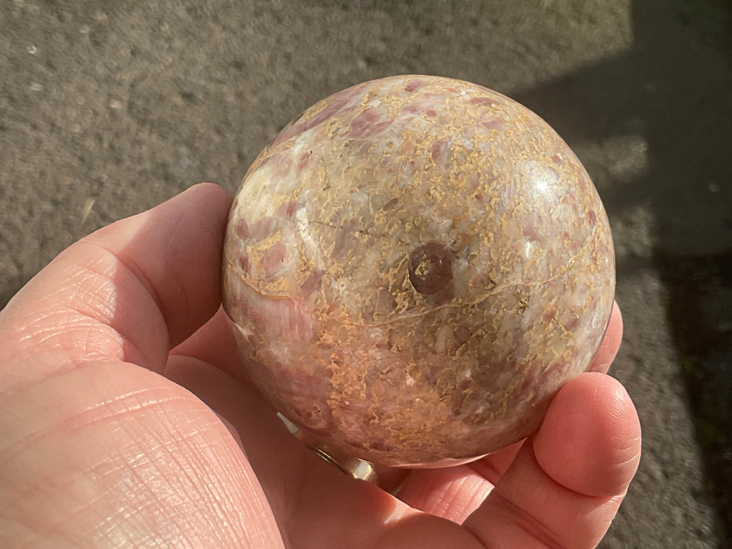 375g Strawberry Jasper Sphere 2B