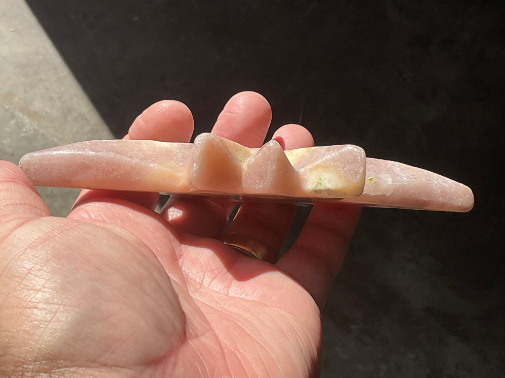 144g Jasper Polaris Carving with Custom Wooden Stand 4