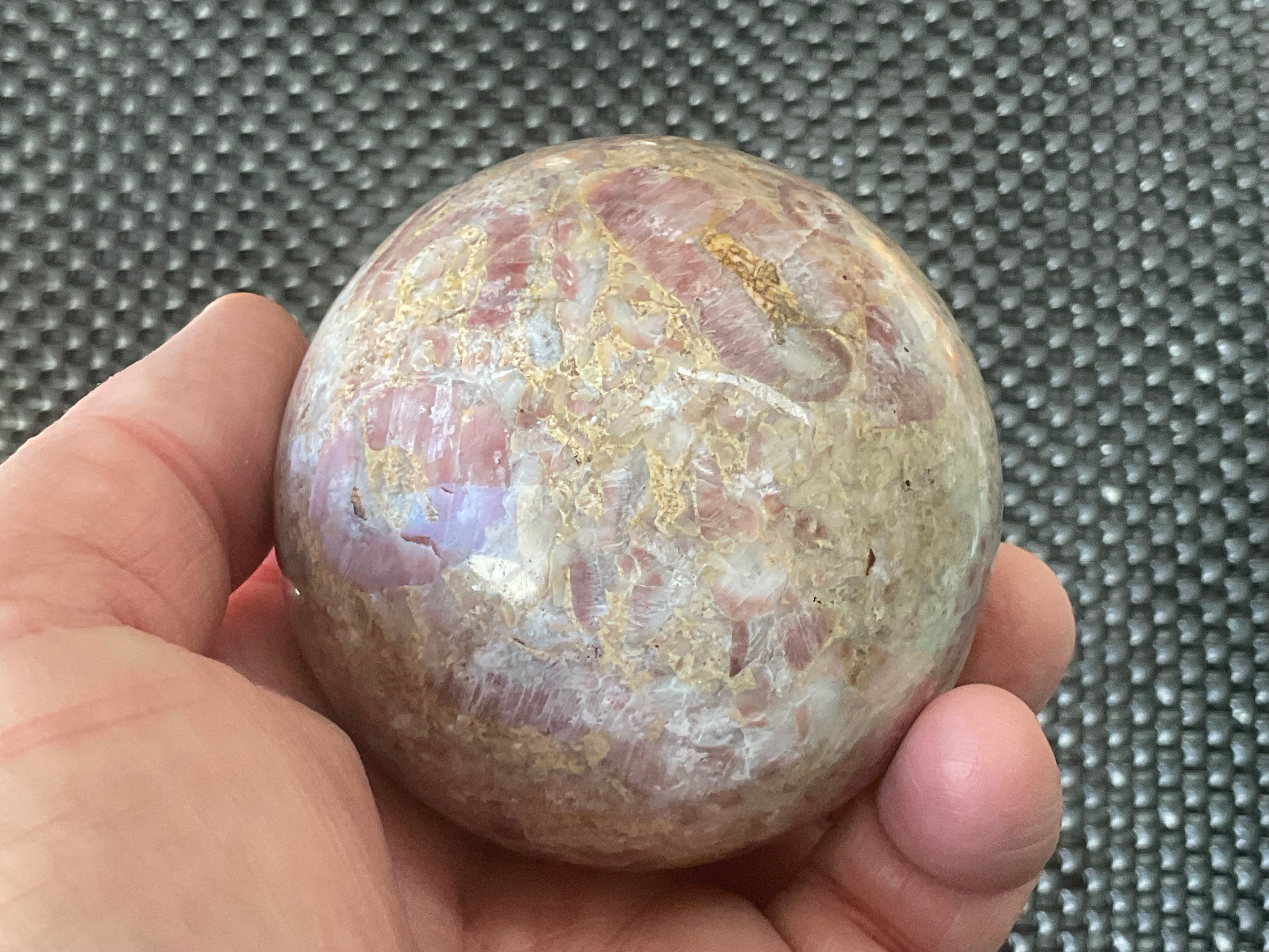 422g Strawberry Jasper Sphere 2C
