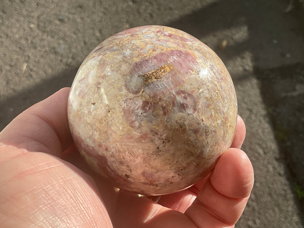 422g Strawberry Jasper Sphere 2C