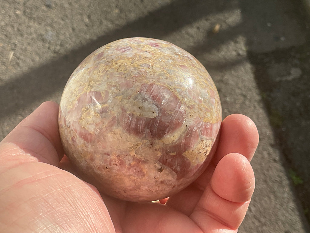 422g Strawberry Jasper Sphere 2C