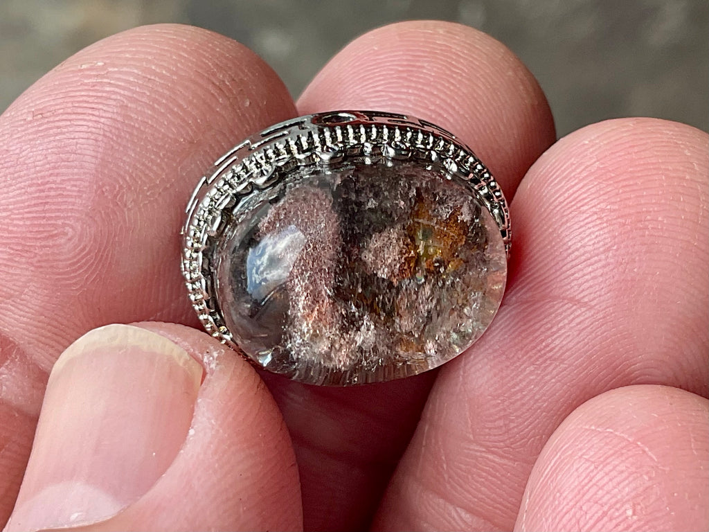 4g Lodelite Cabochon in Antique Style setting A