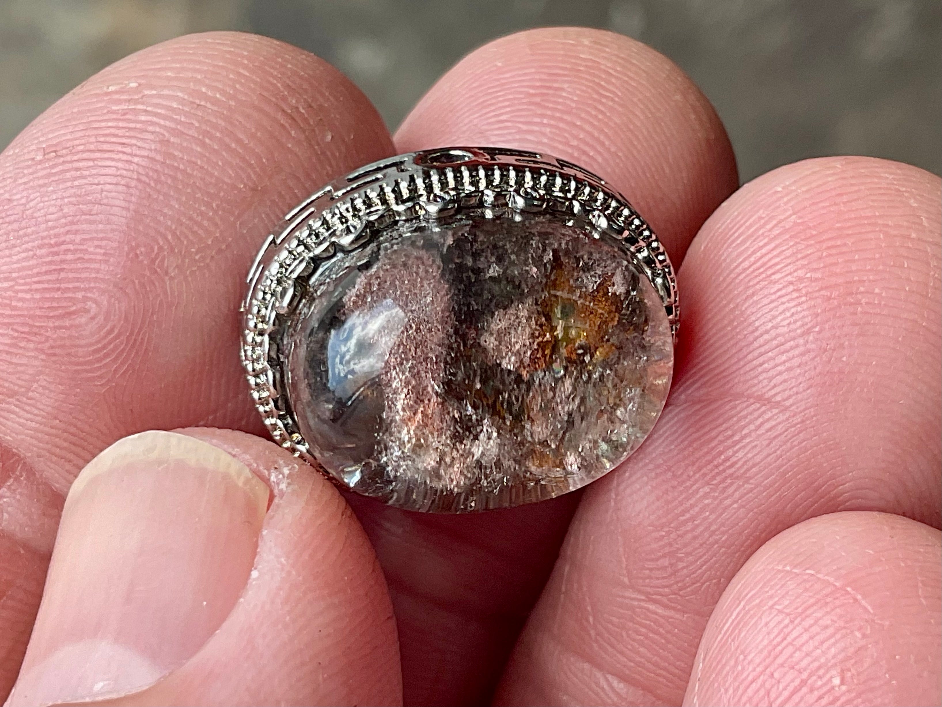 4g Lodelite Cabochon in Antique Style setting A