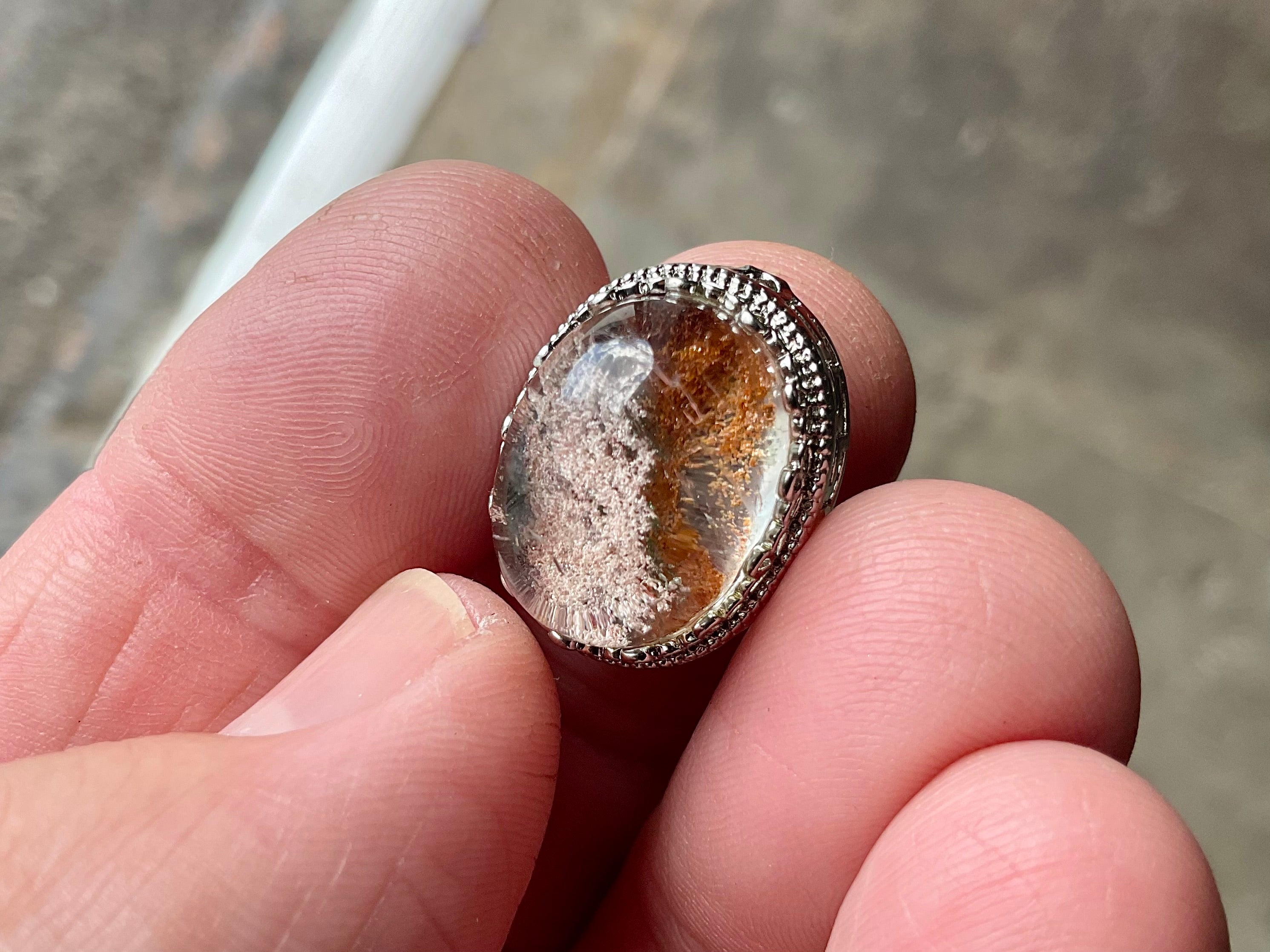 4g Lodelite Cabochon in Antique Style setting B