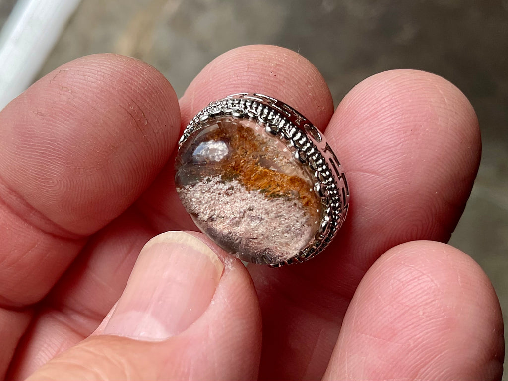 4g Lodelite Cabochon in Antique Style setting B