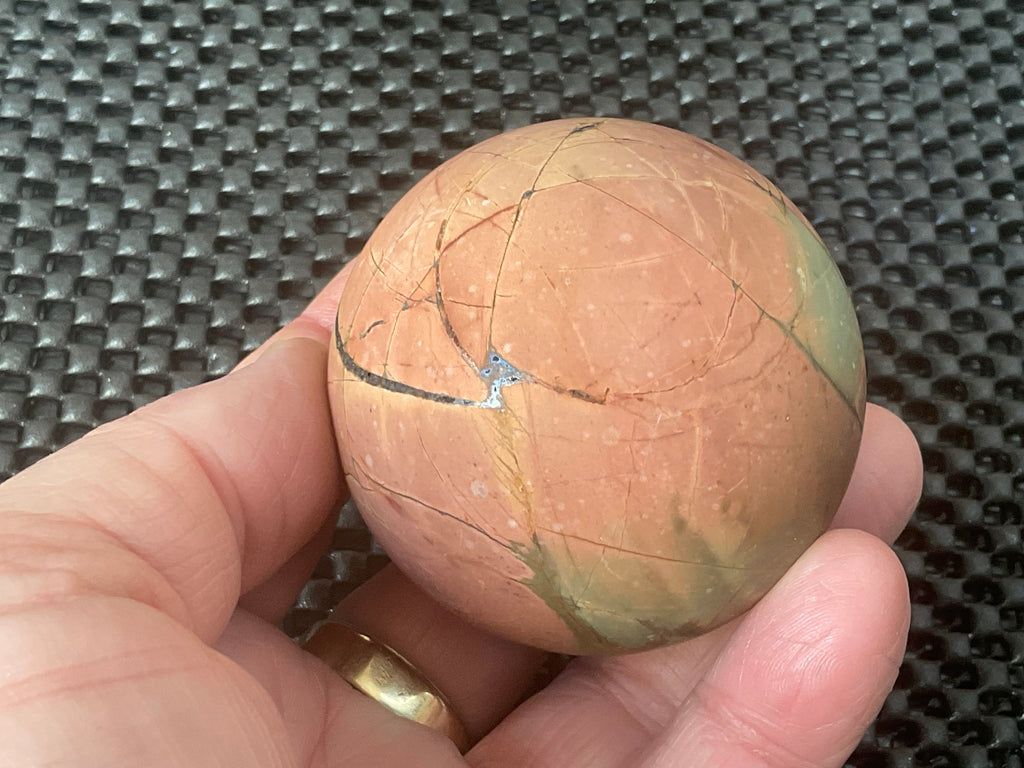 254g “Creek Jasper” Sphere 1B