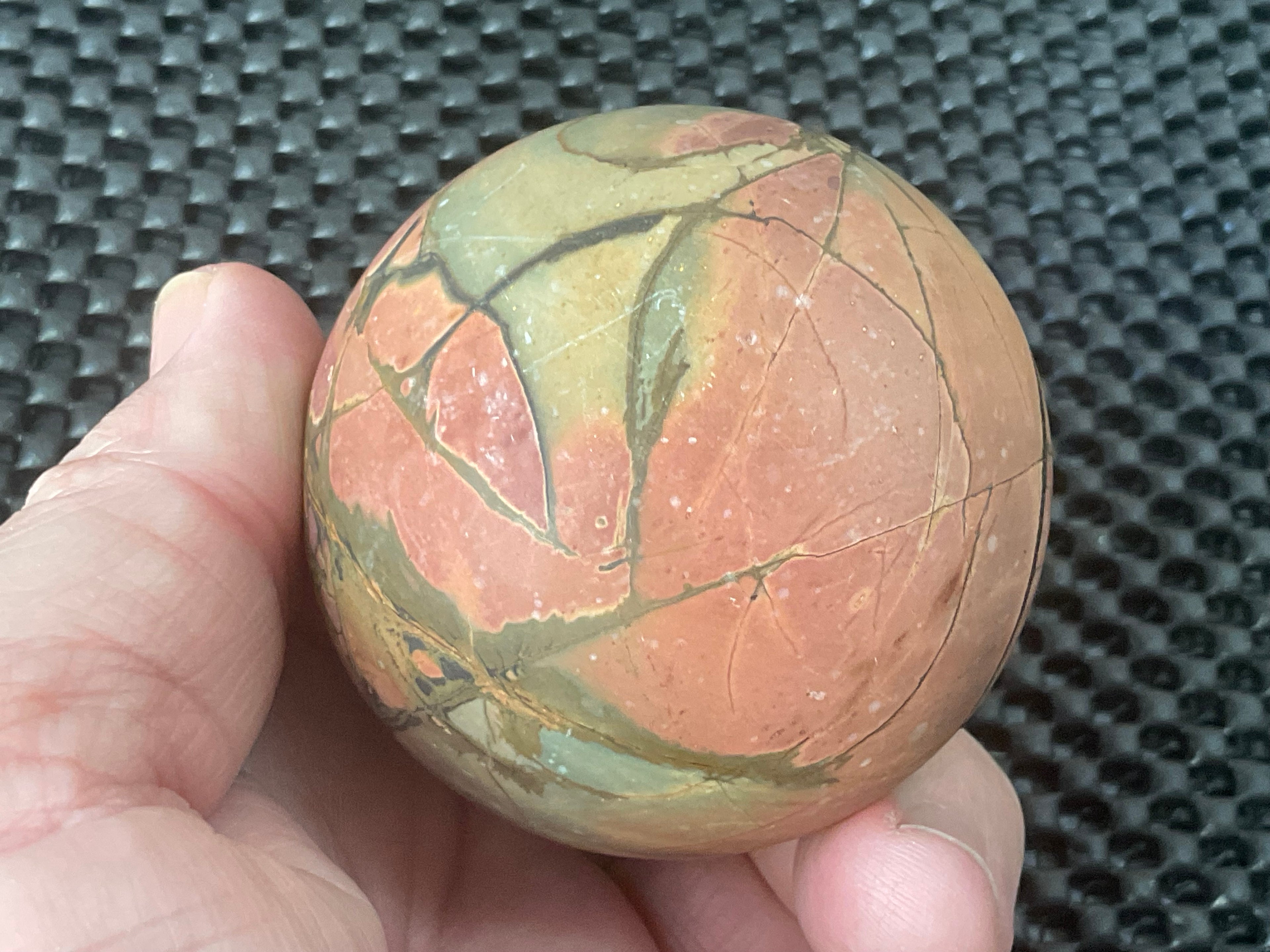 254g “Creek Jasper” Sphere 1B