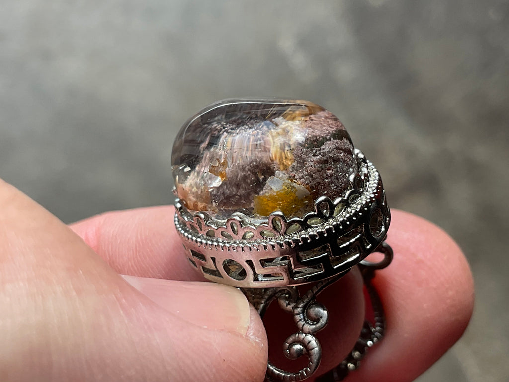 6g Lodelite Cabochon in Antique Style Ring Setting A