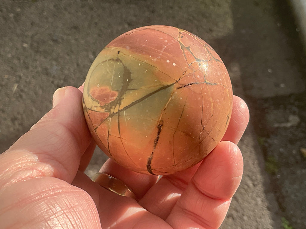 254g “Creek Jasper” Sphere 1B
