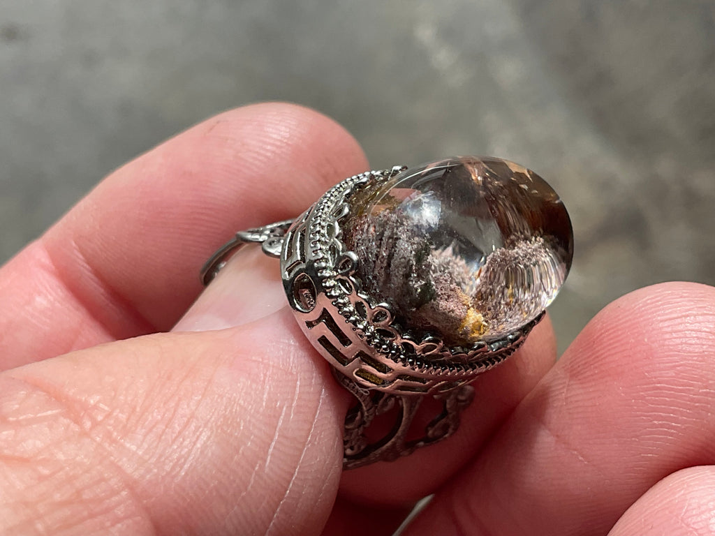 6g Lodelite Cabochon in Antique Style Ring Setting A