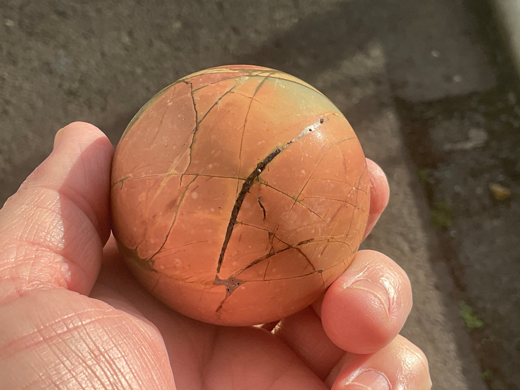 254g “Creek Jasper” Sphere 1B