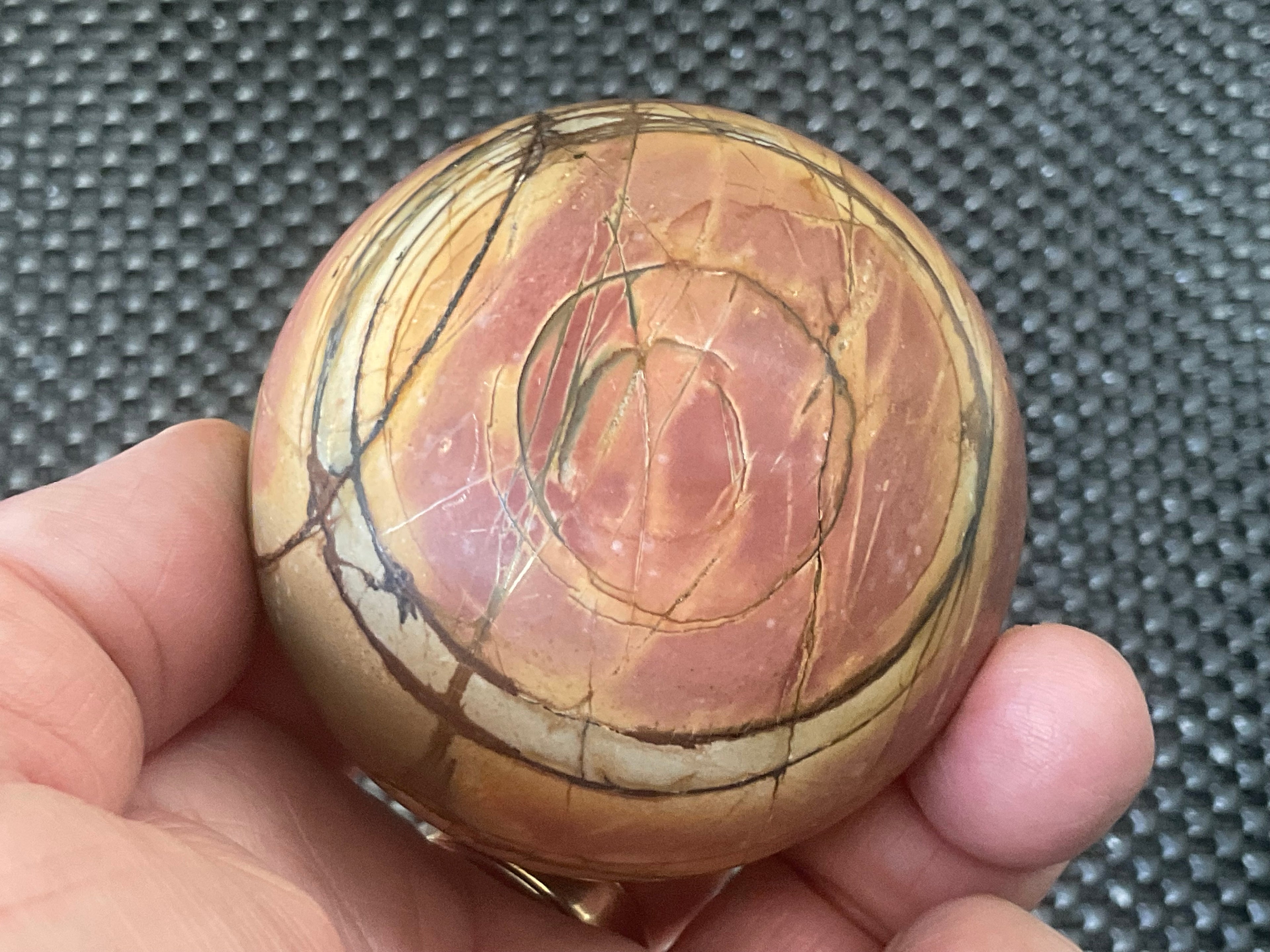 339g “Creek Jasper” Sphere 2A