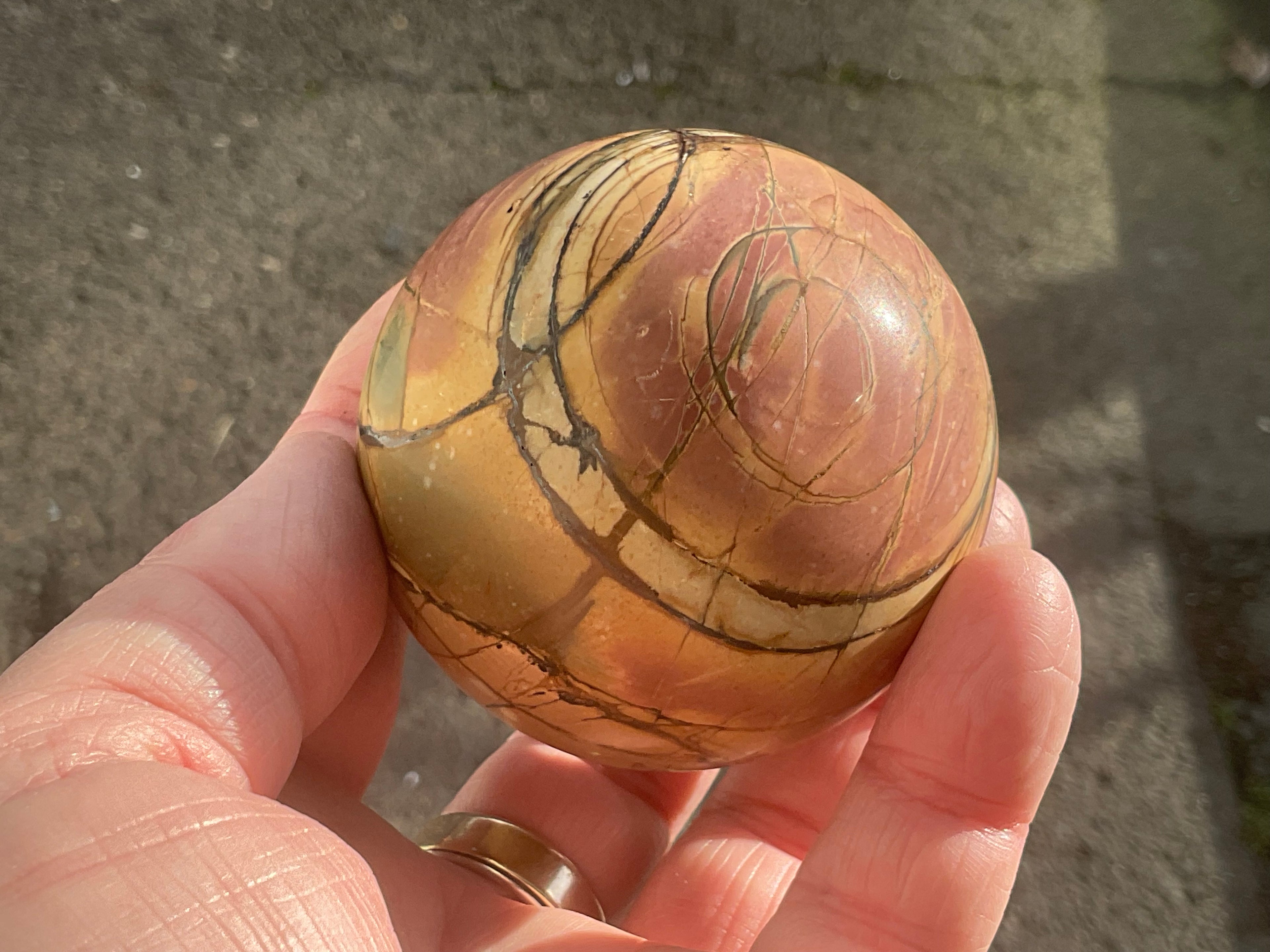 339g “Creek Jasper” Sphere 2A