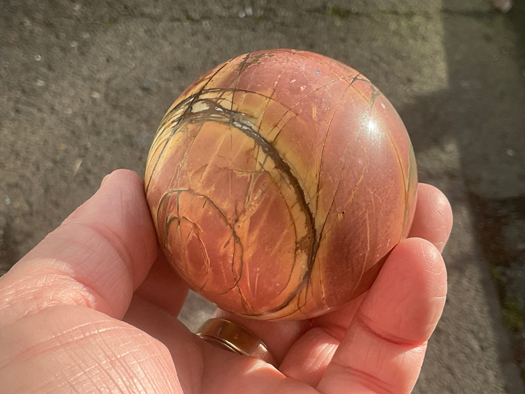 339g “Creek Jasper” Sphere 2A
