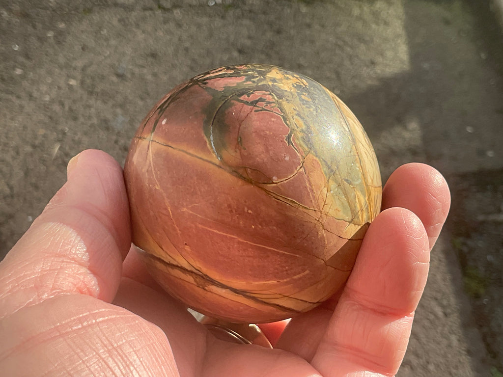339g “Creek Jasper” Sphere 2A