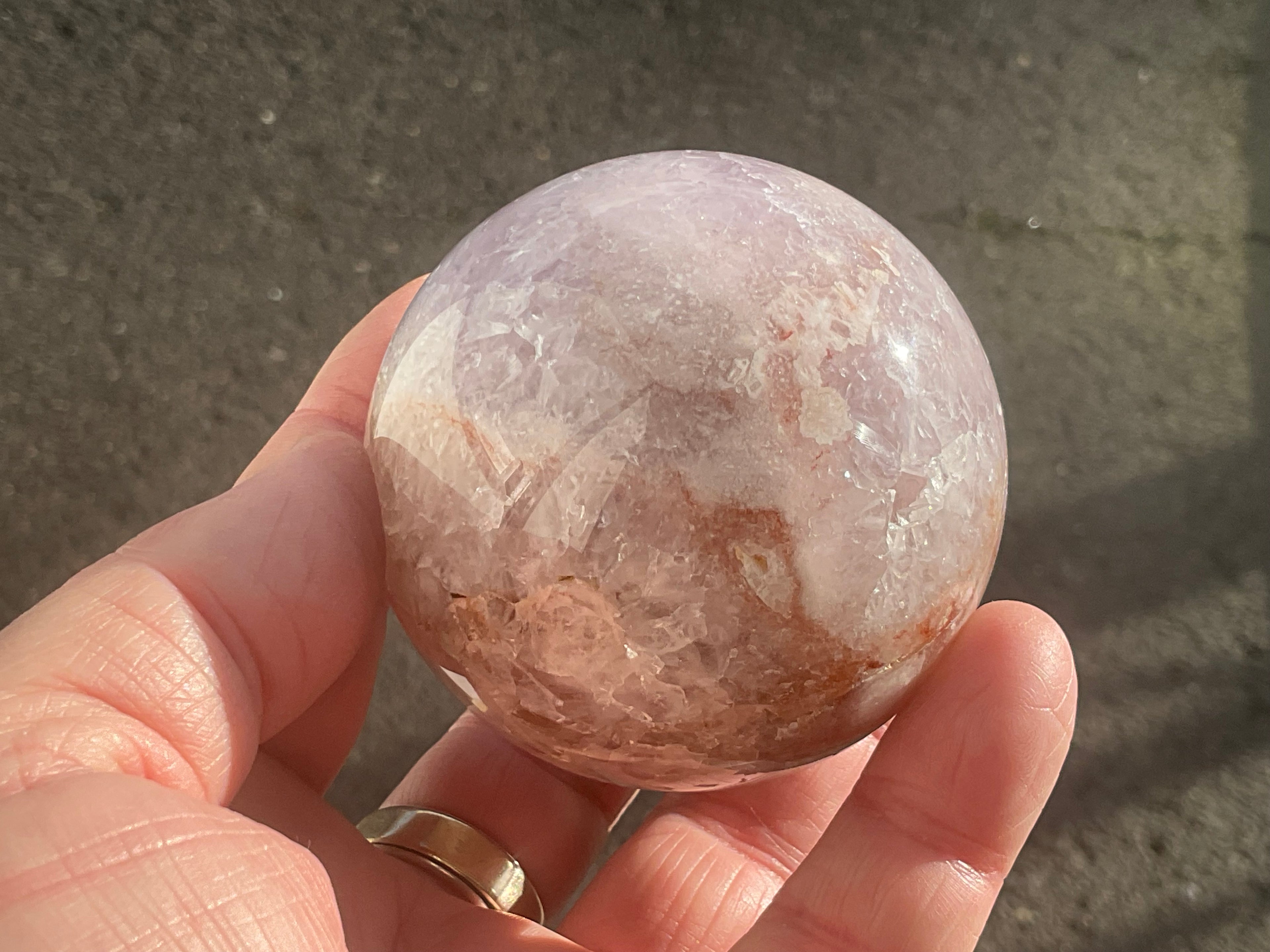 341g “Pink Amethyst” Sphere 1C
