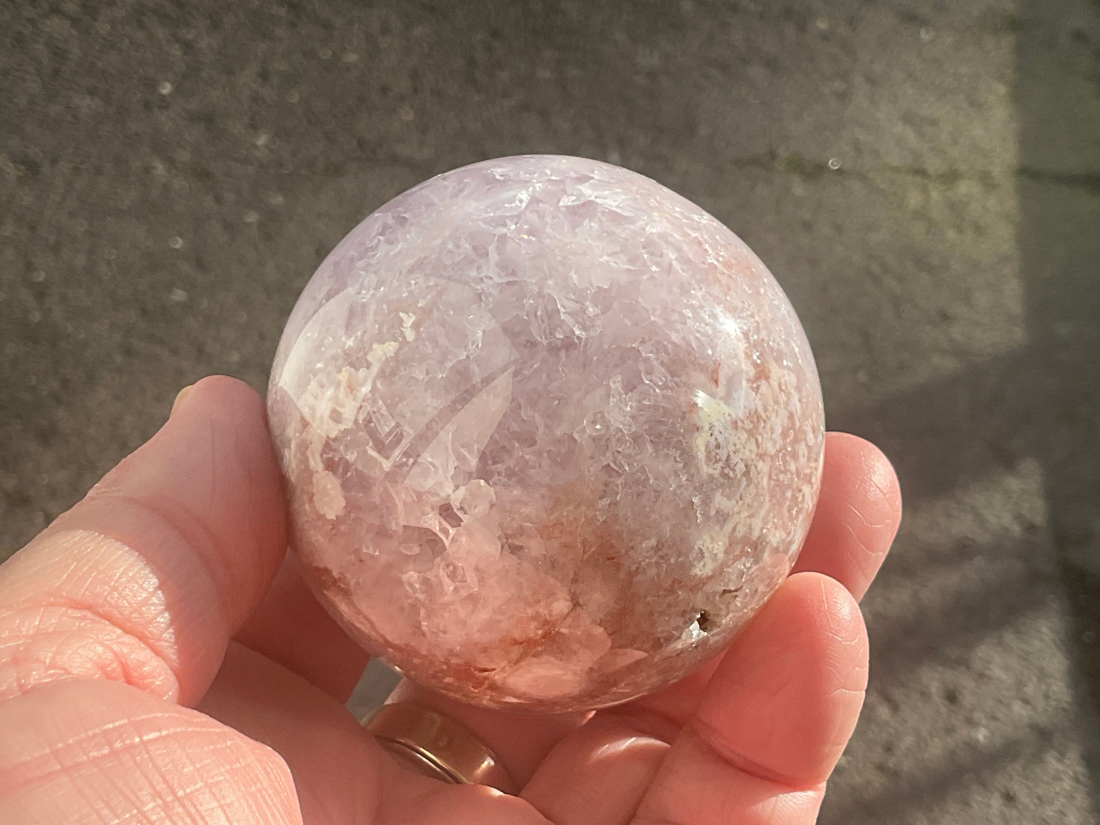 341g “Pink Amethyst” Sphere 1C