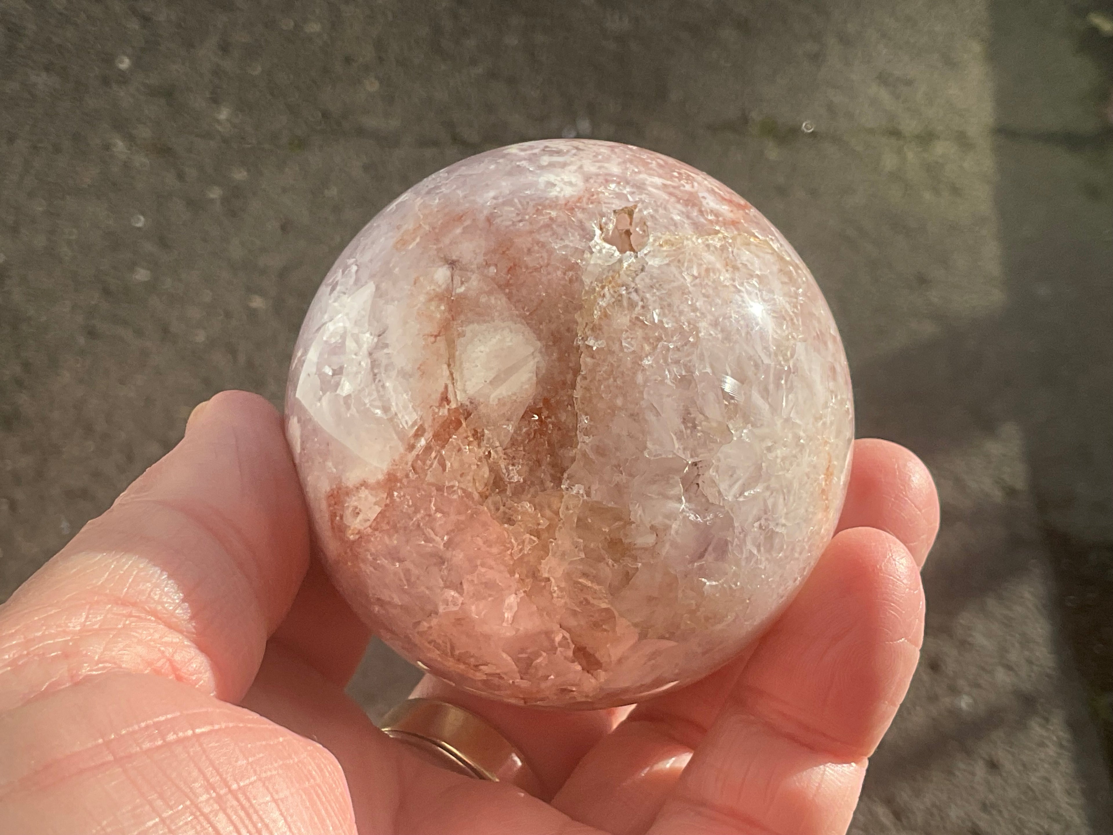 341g “Pink Amethyst” Sphere 1C