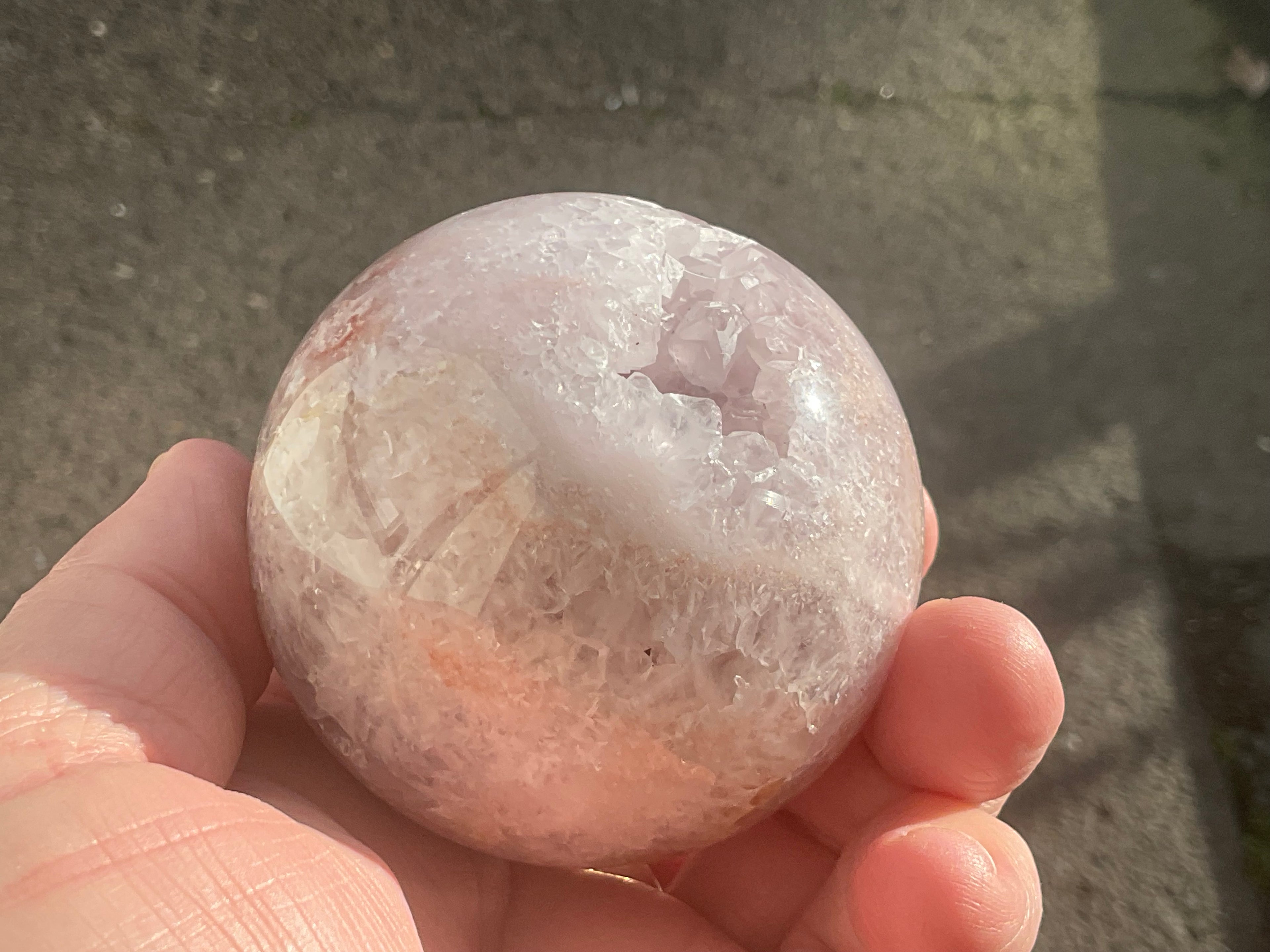 341g “Pink Amethyst” Sphere 1C