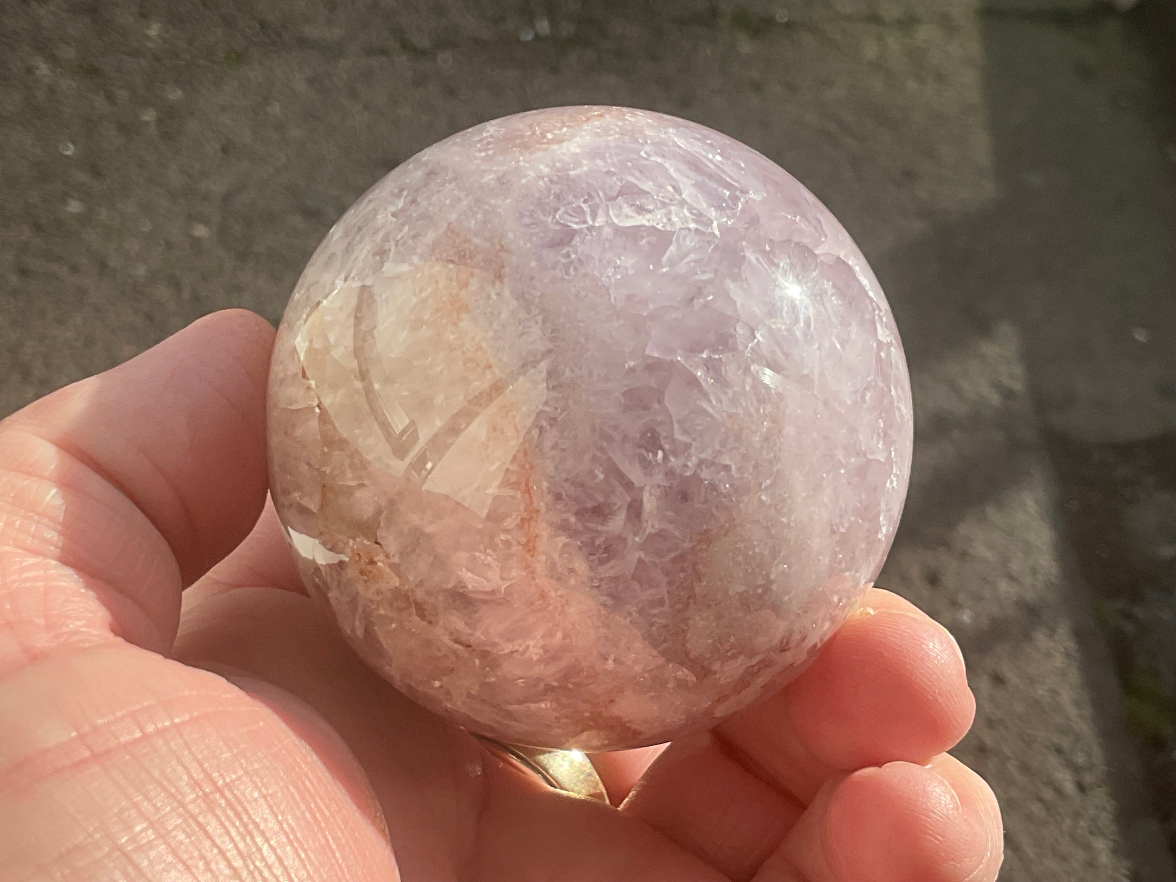 341g “Pink Amethyst” Sphere 1C