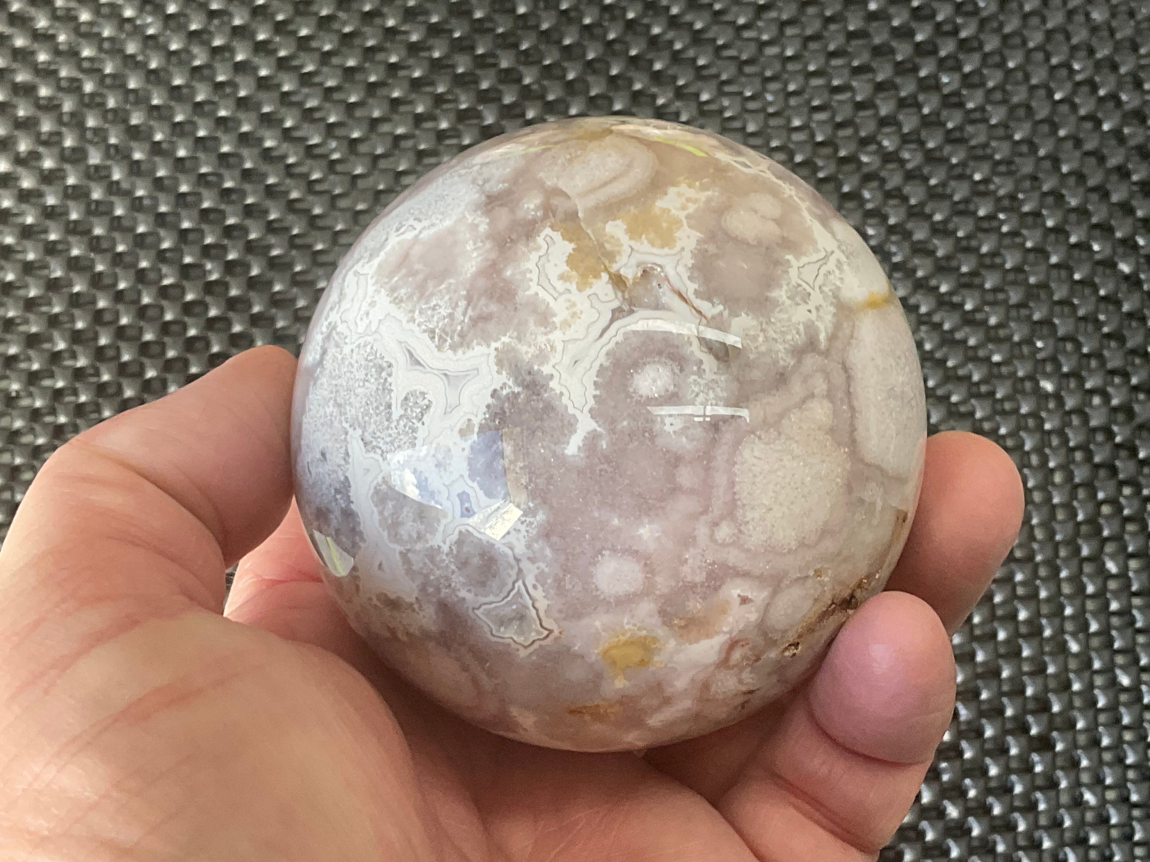 589g “Pink Amethyst” Sphere 3B