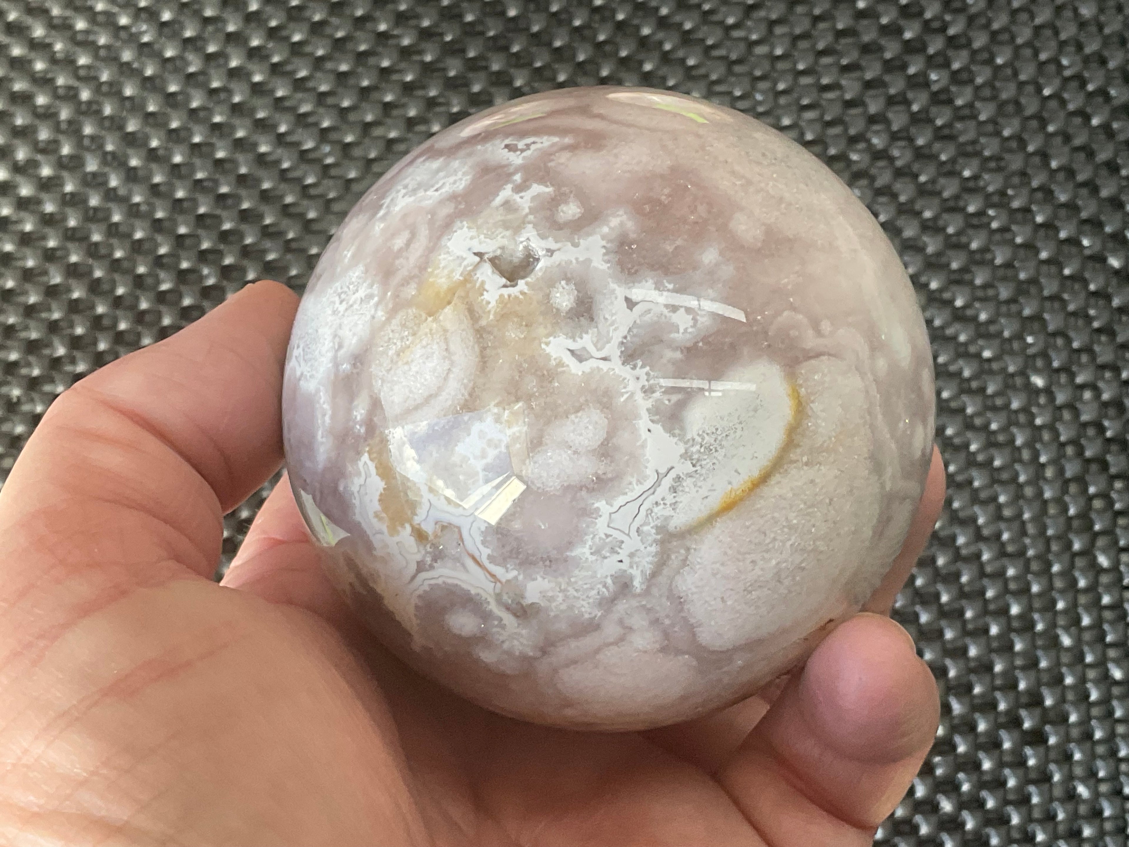589g “Pink Amethyst” Sphere 3B