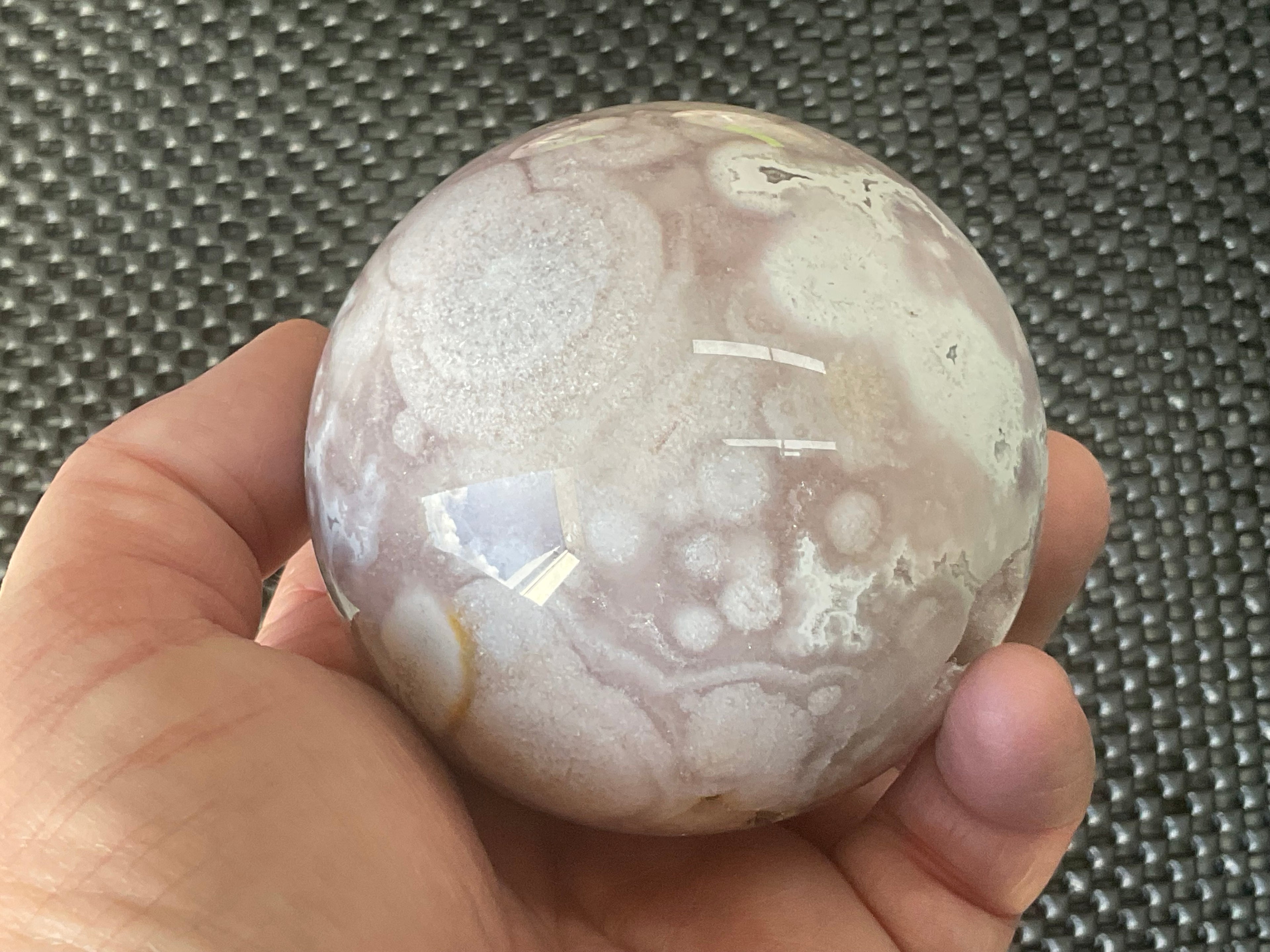 589g “Pink Amethyst” Sphere 3B