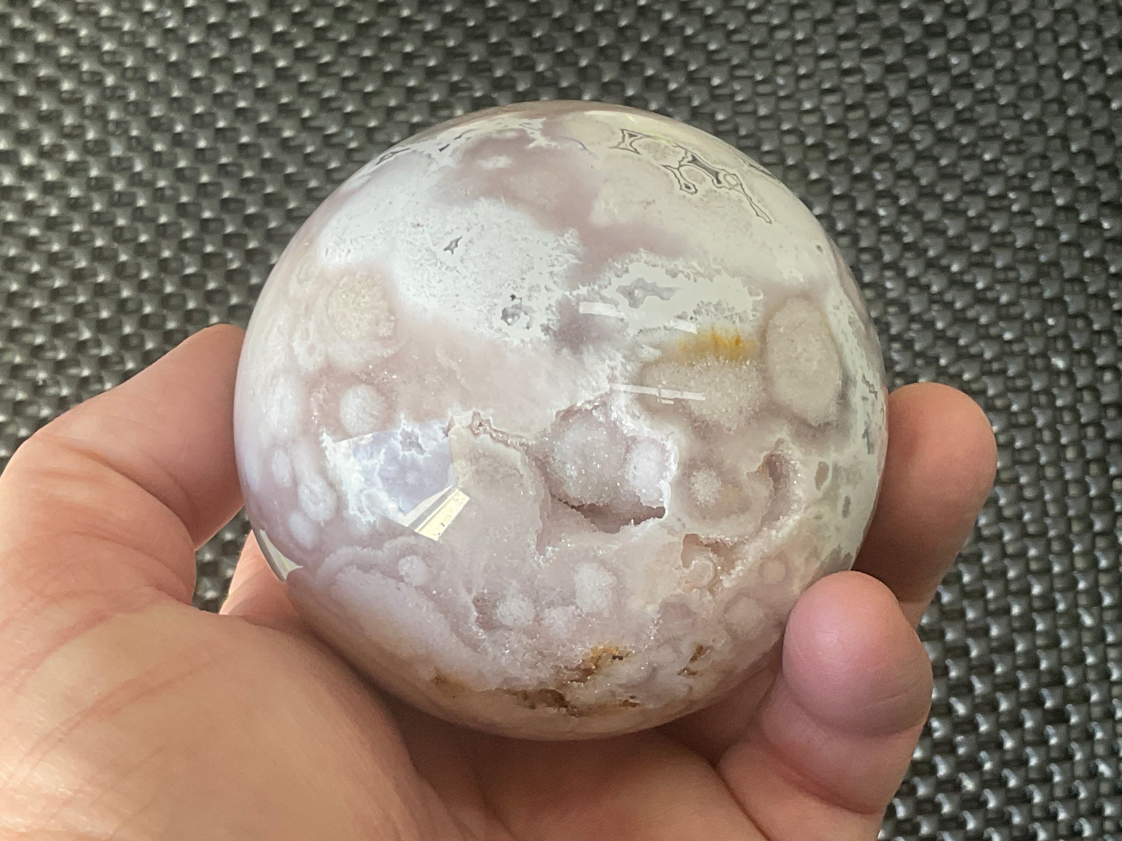 589g “Pink Amethyst” Sphere 3B