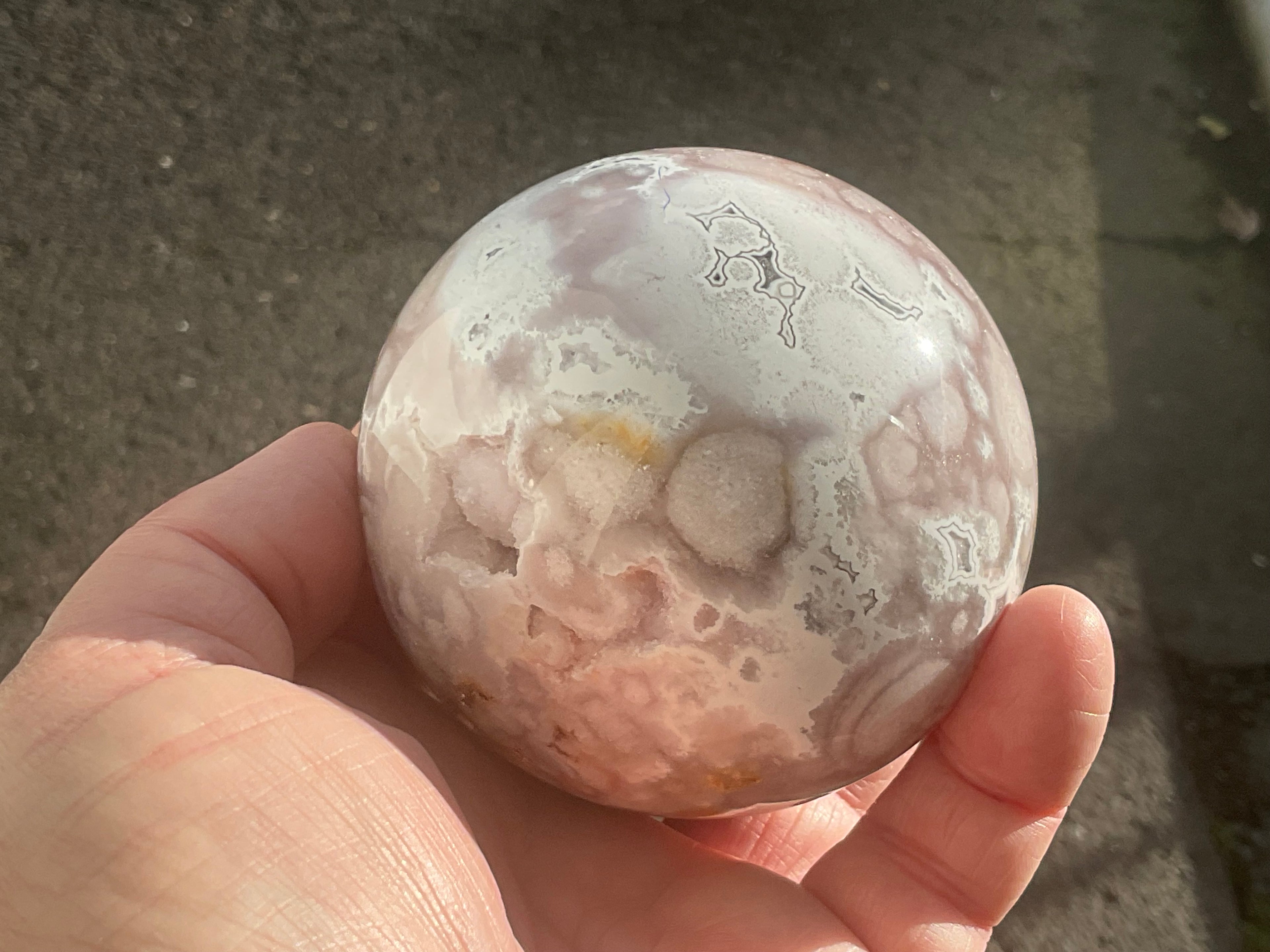 589g “Pink Amethyst” Sphere 3B