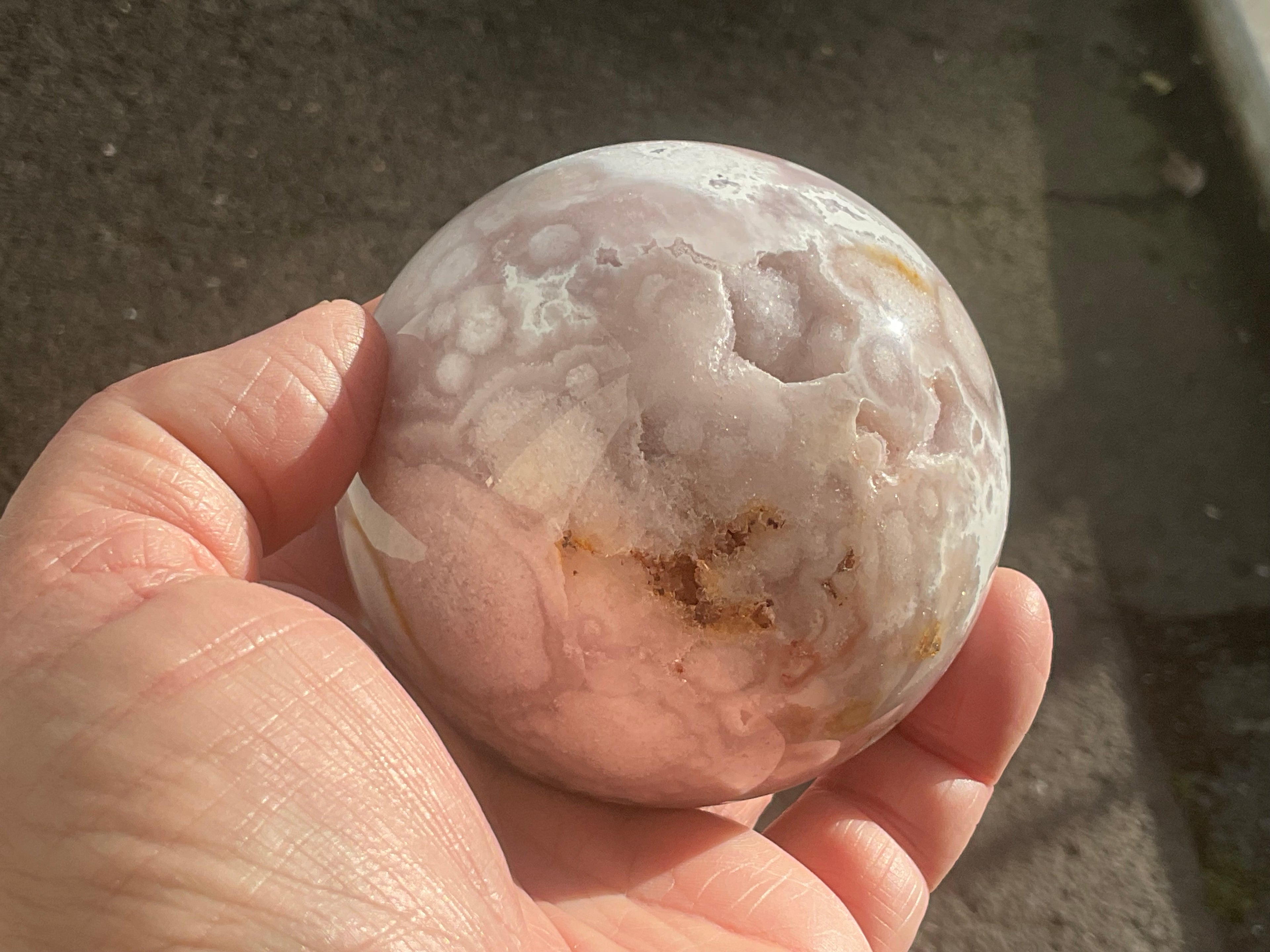 589g “Pink Amethyst” Sphere 3B