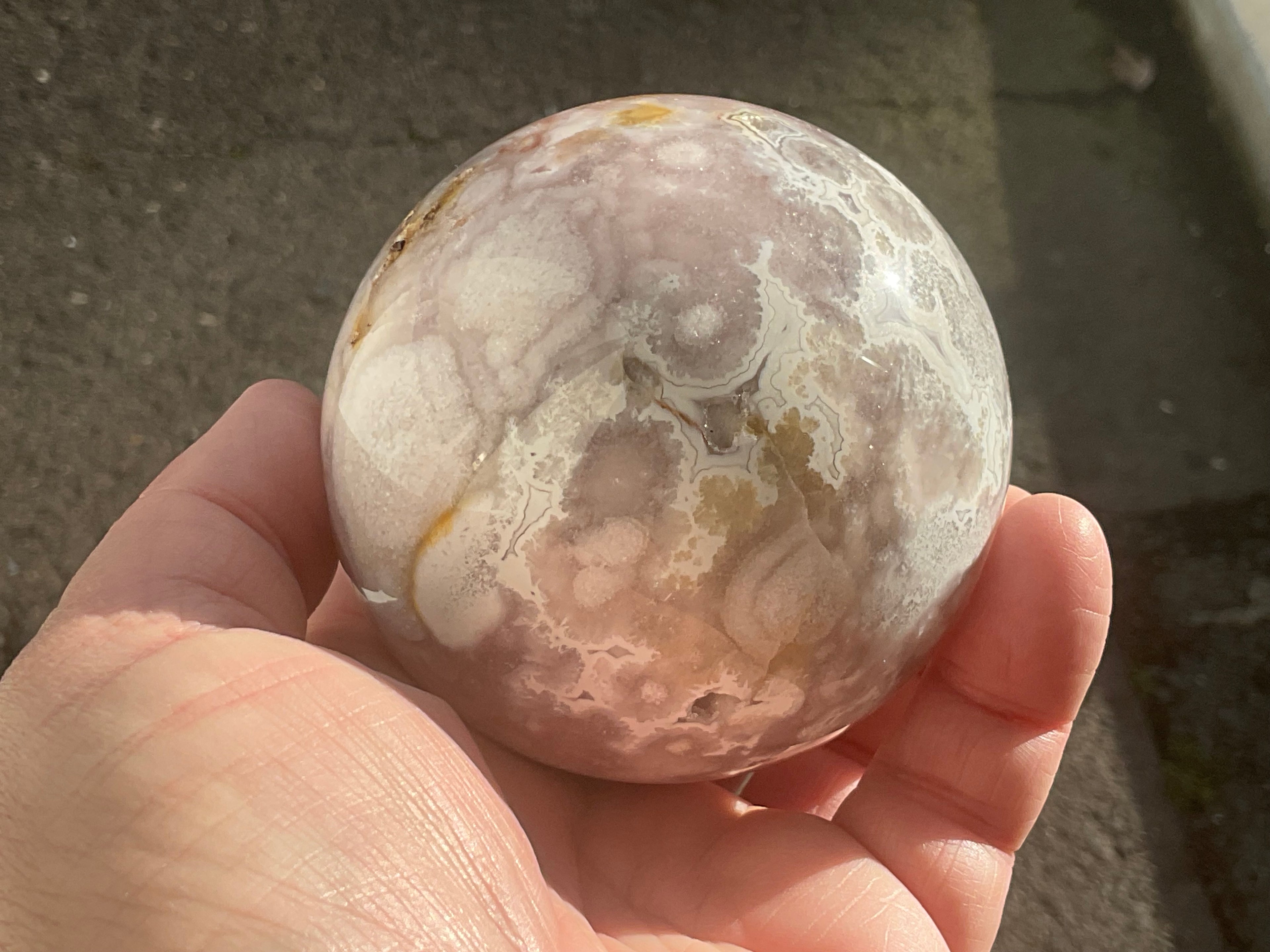 589g “Pink Amethyst” Sphere 3B