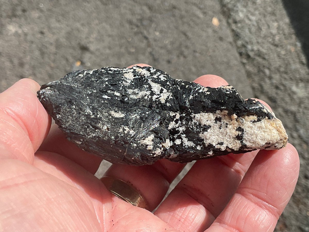 114g Black Tourmaline (Schorl) Specimen from Tasmania, Australia