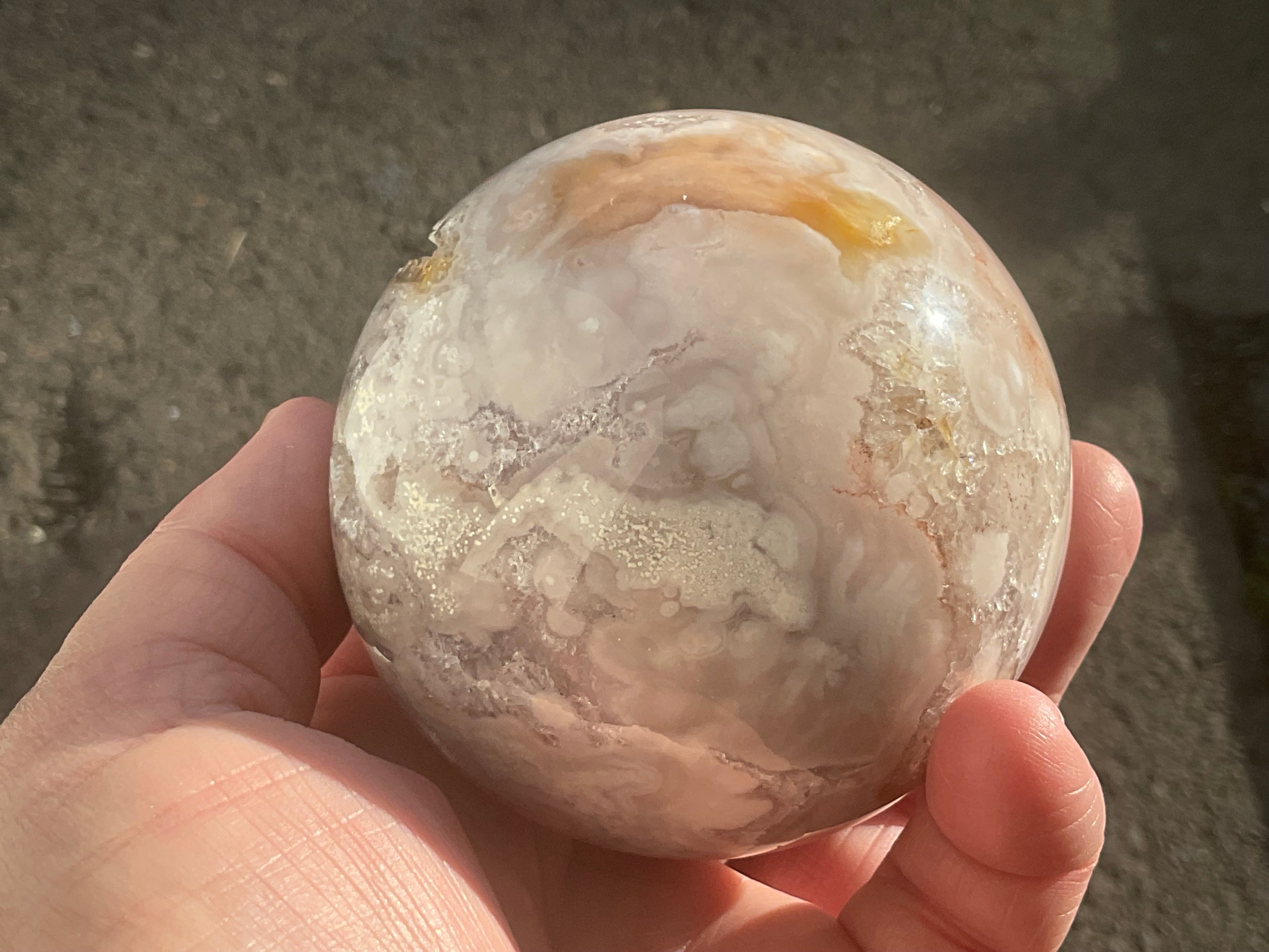 590g “Pink Amethyst” Sphere 2B