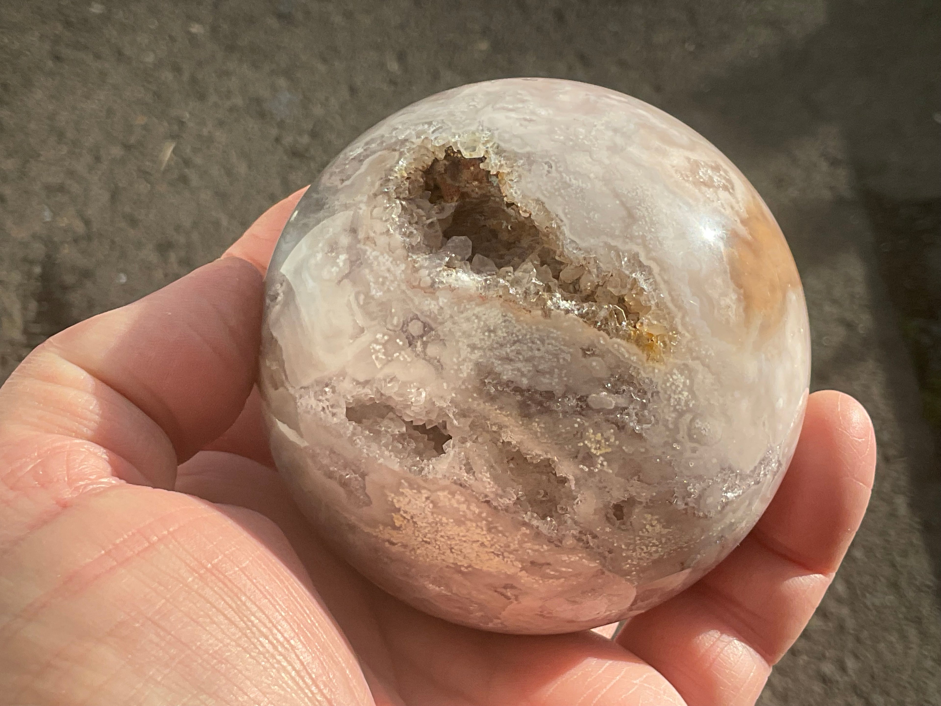 590g “Pink Amethyst” Sphere 2B