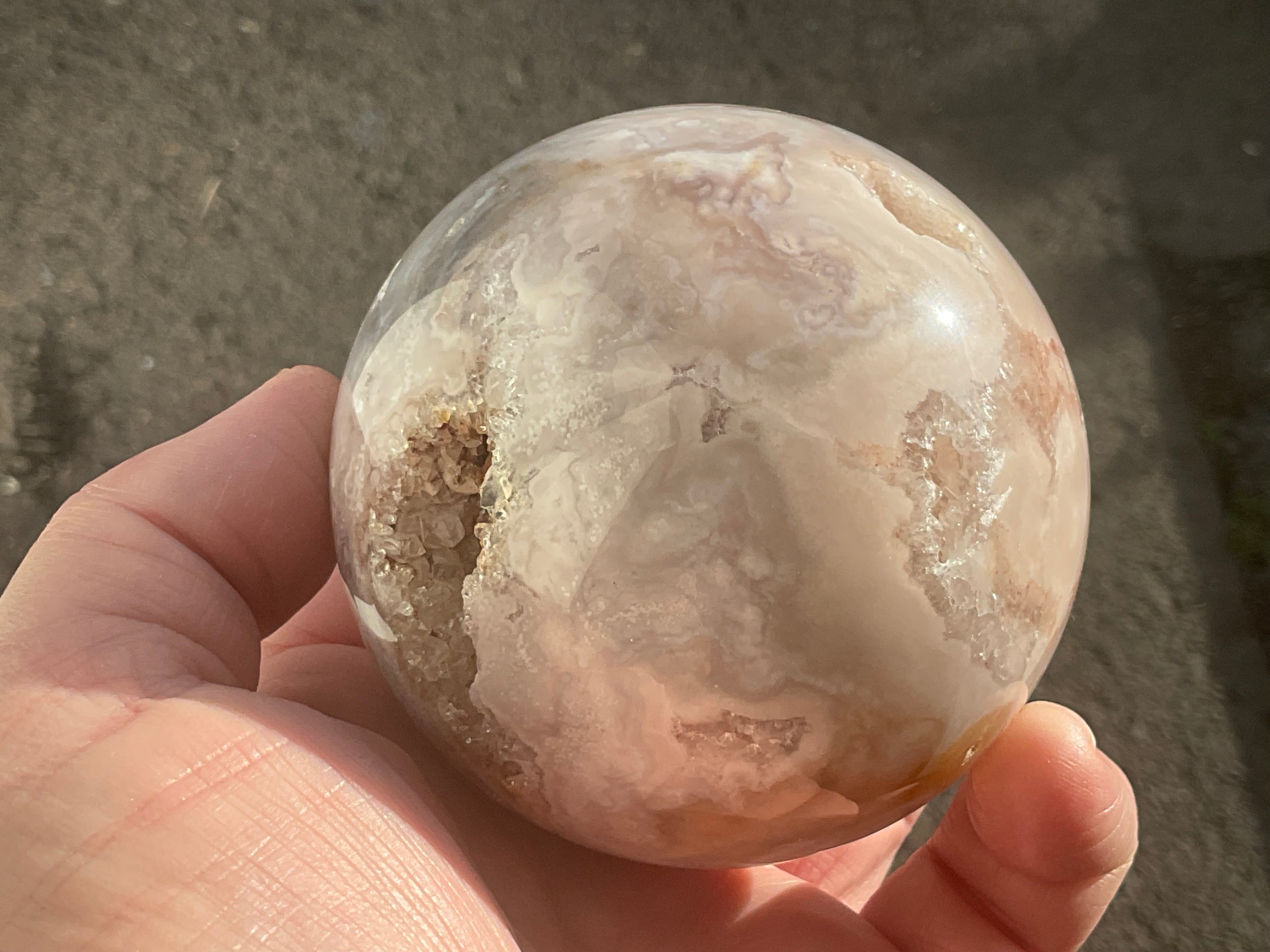 590g “Pink Amethyst” Sphere 2B