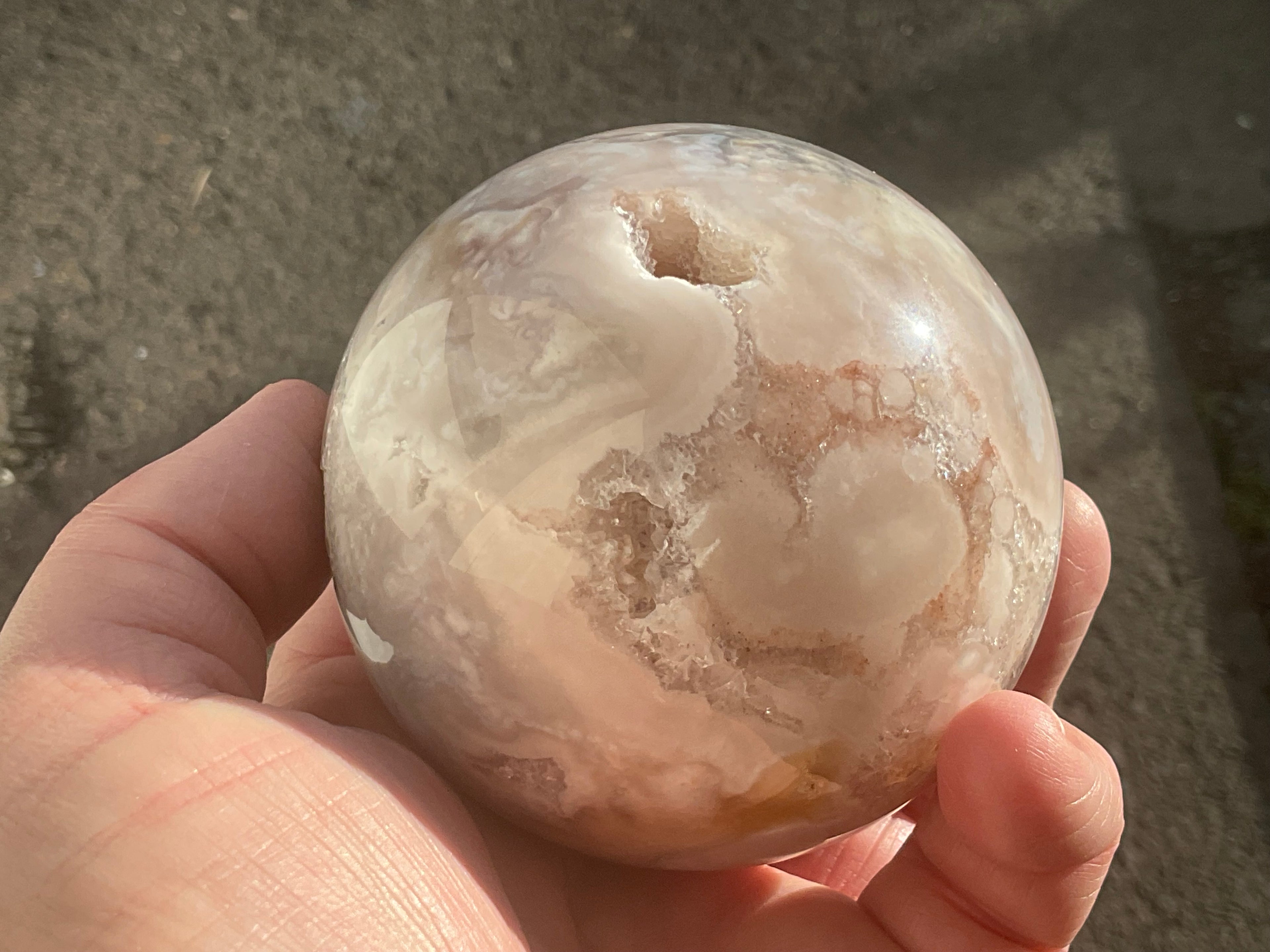 590g “Pink Amethyst” Sphere 2B