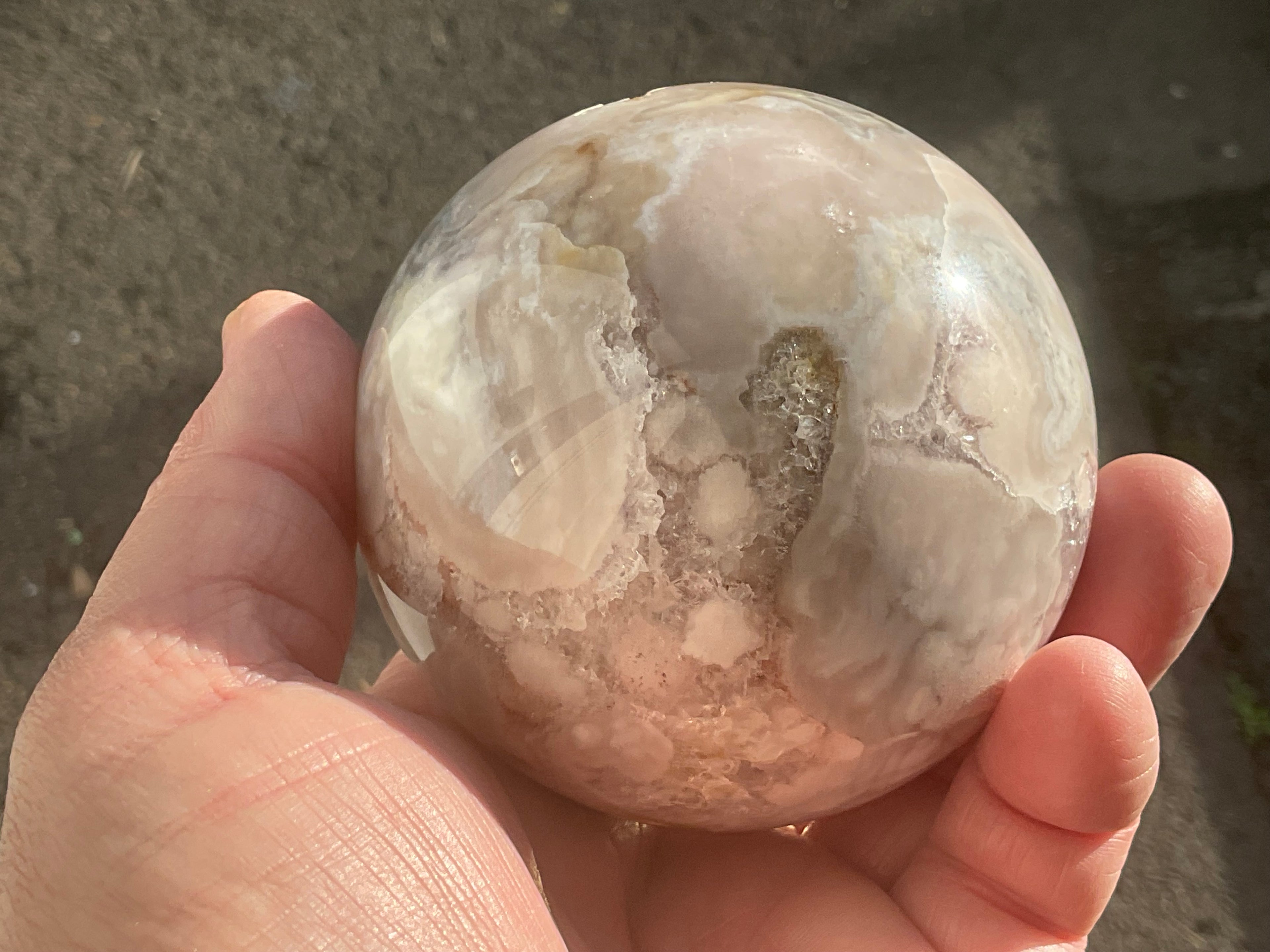 590g “Pink Amethyst” Sphere 2B