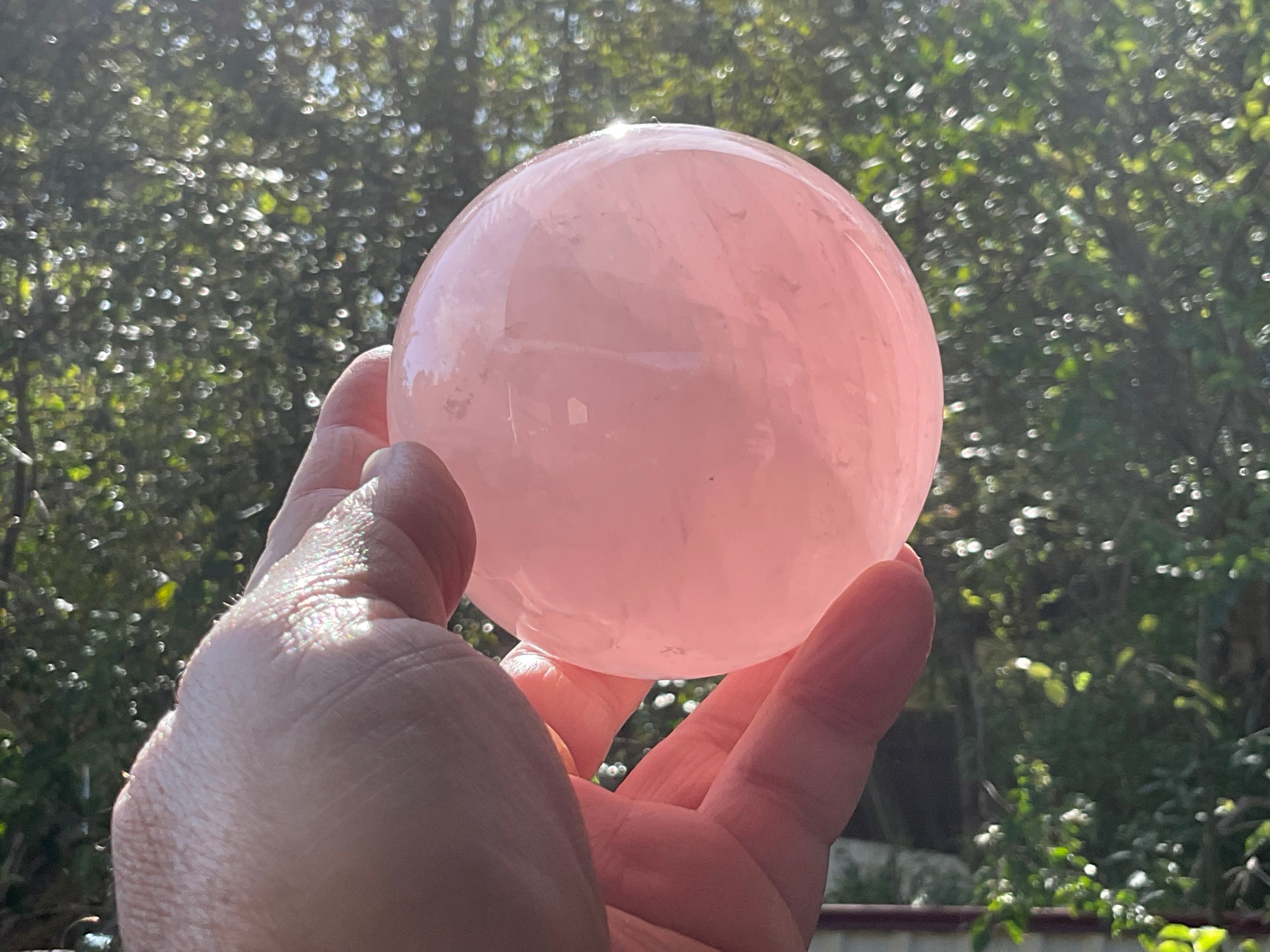 723g Large Rose Quartz Sphere