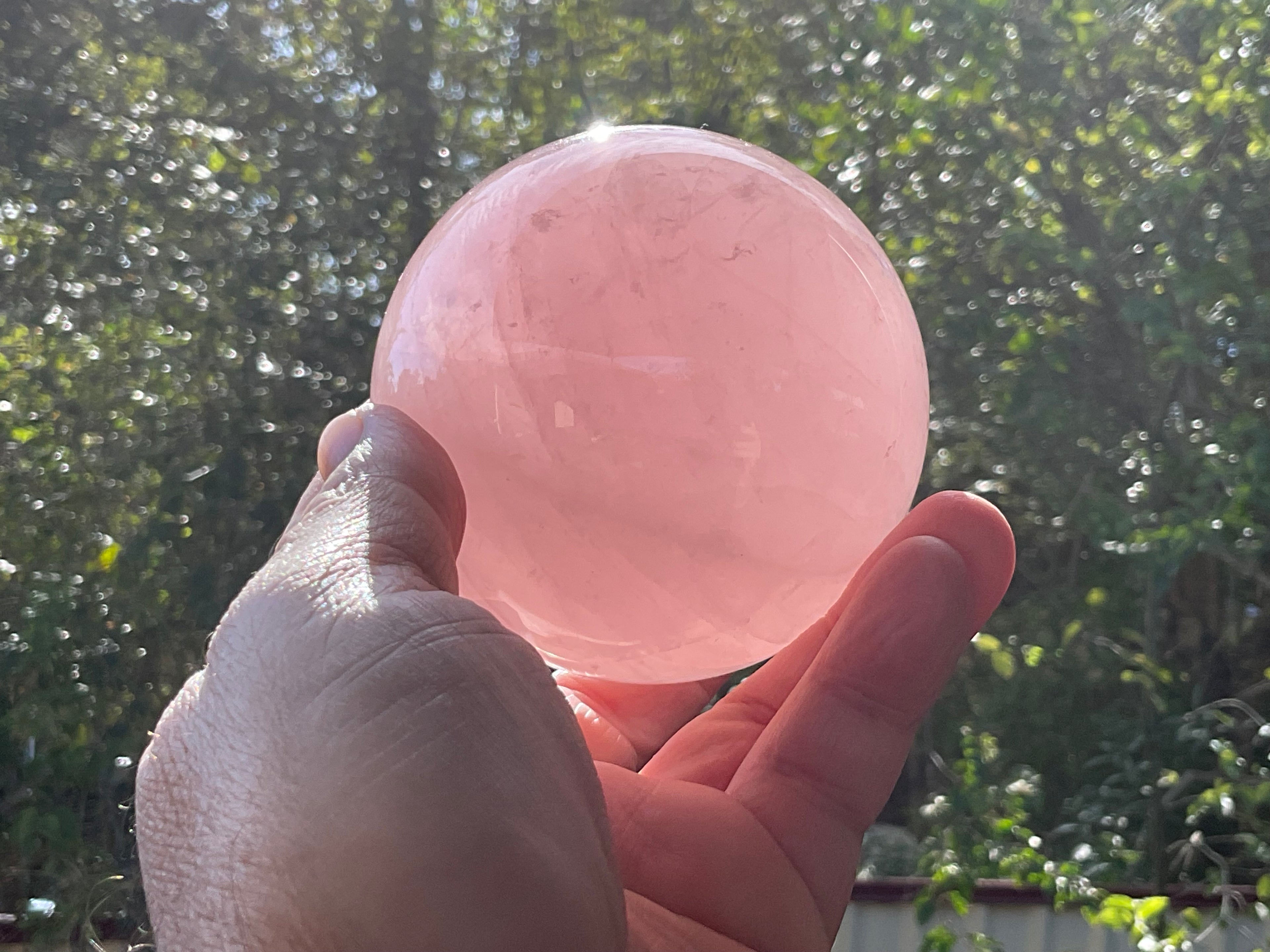 723g Large Rose Quartz Sphere