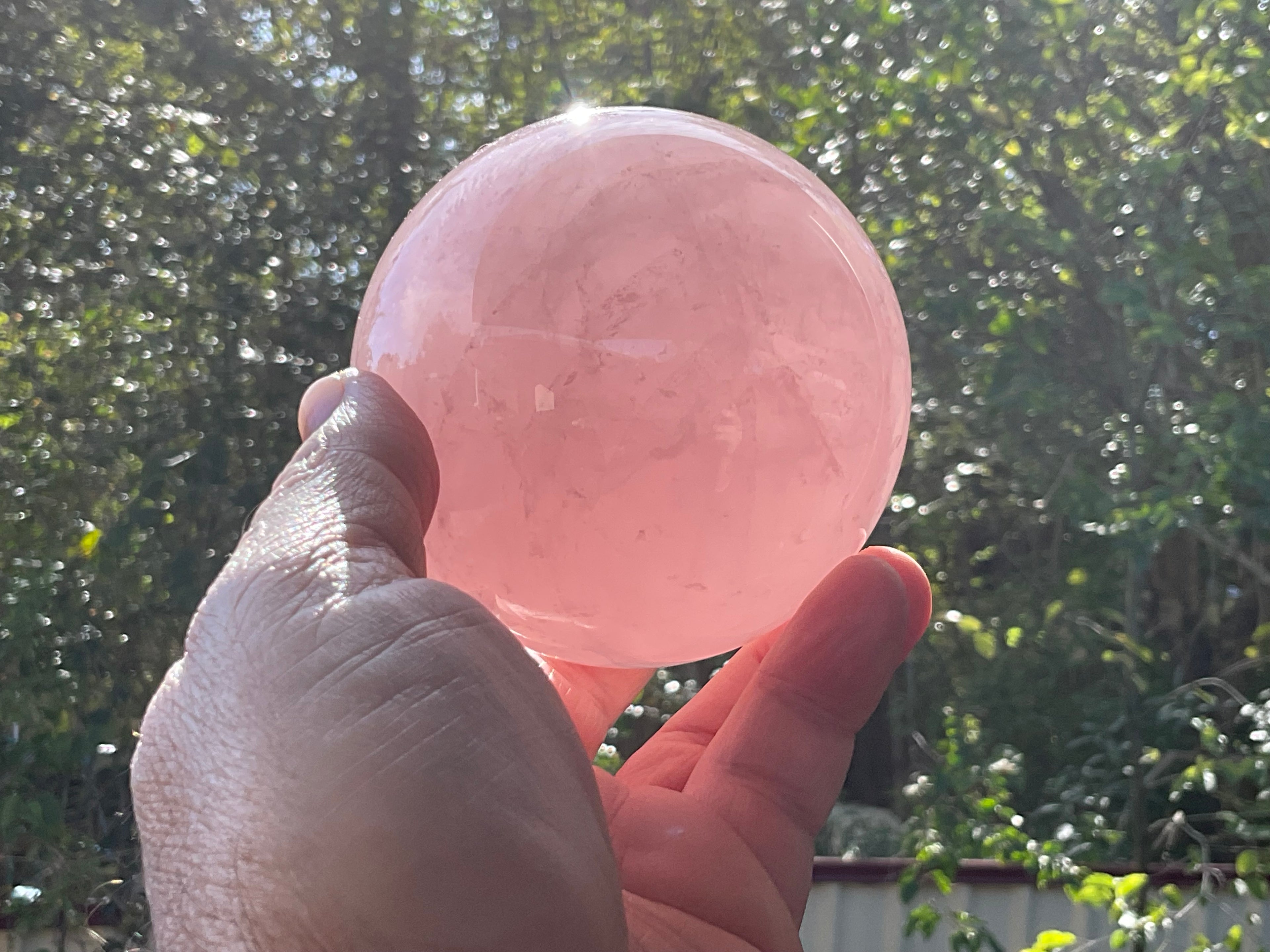 723g Large Rose Quartz Sphere
