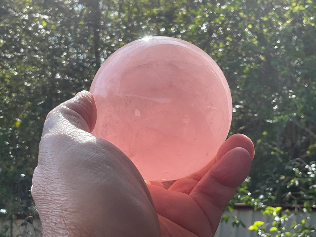 723g Large Rose Quartz Sphere