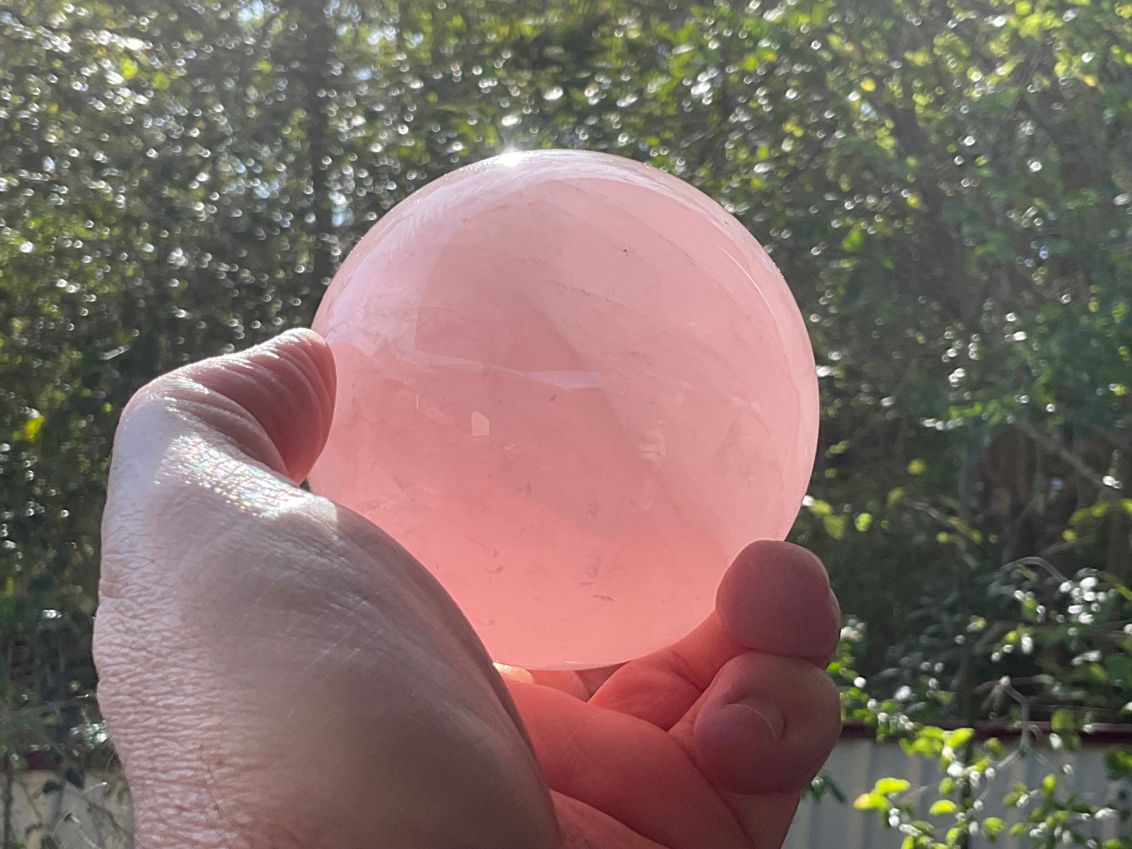723g Large Rose Quartz Sphere