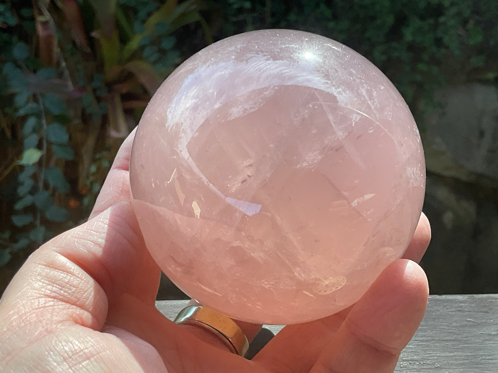 730g Large Lavender Rose Quartz Sphere